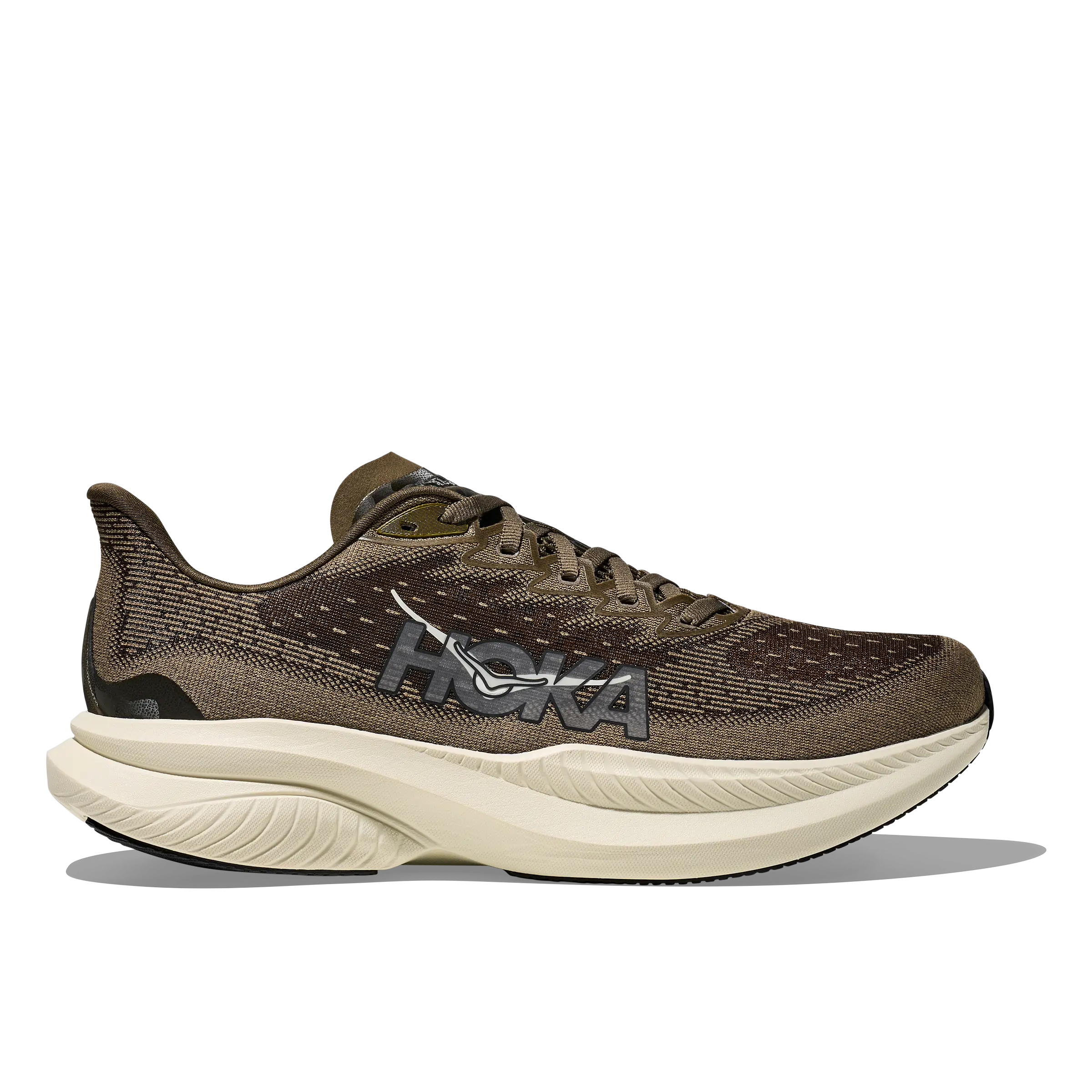 HOKA One One Mach 6 Men - Antique Olive/Truffle Salt - US10/UK9,5/44 - Konkurrence løbesko