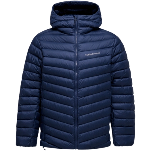 Peak Performance Frost Down Hood Jacket Men - Blue Shadow - XL - Overgangsjakker