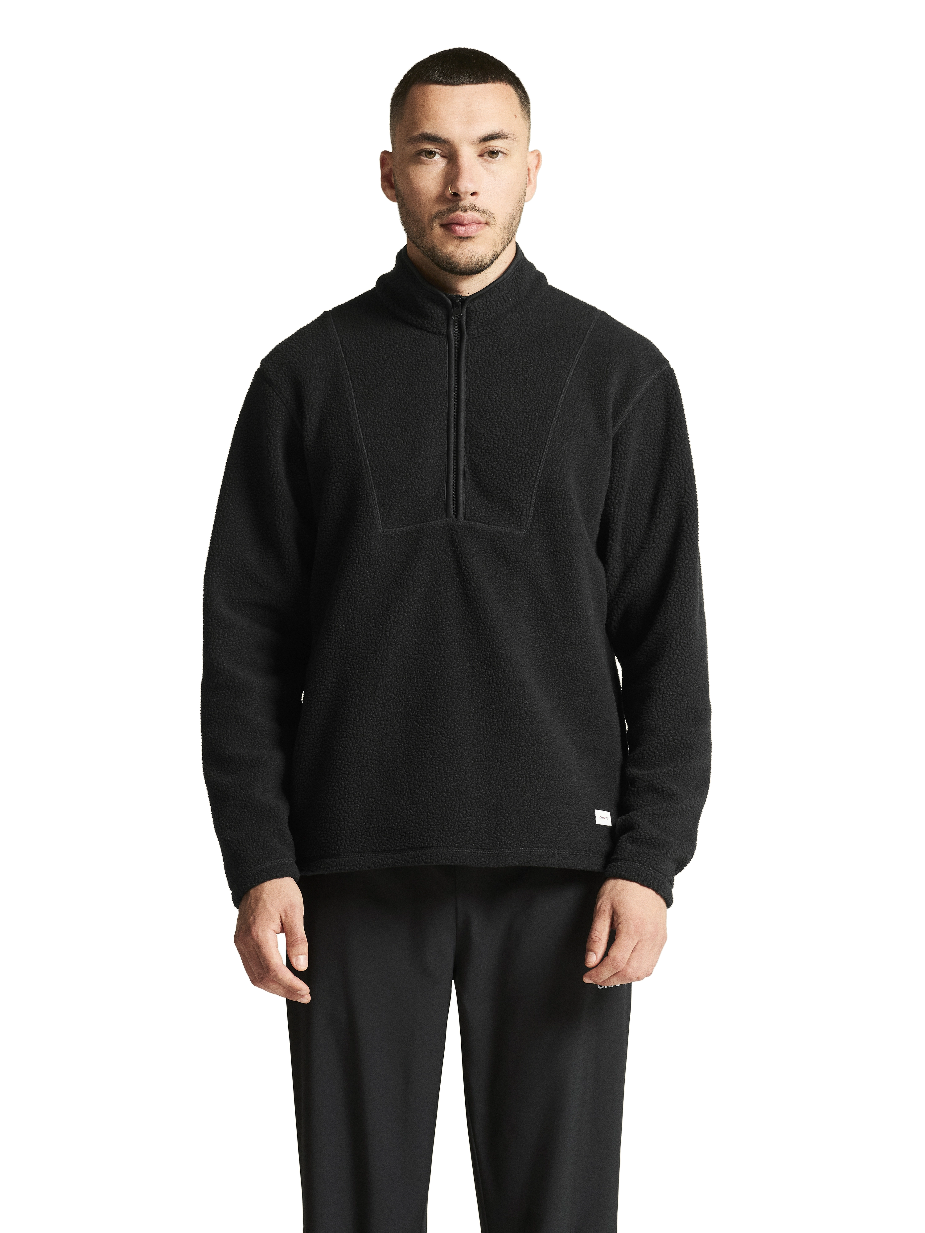 Craft Join Pile Fleece HZ Men - Black - M - Fleecetrøjer