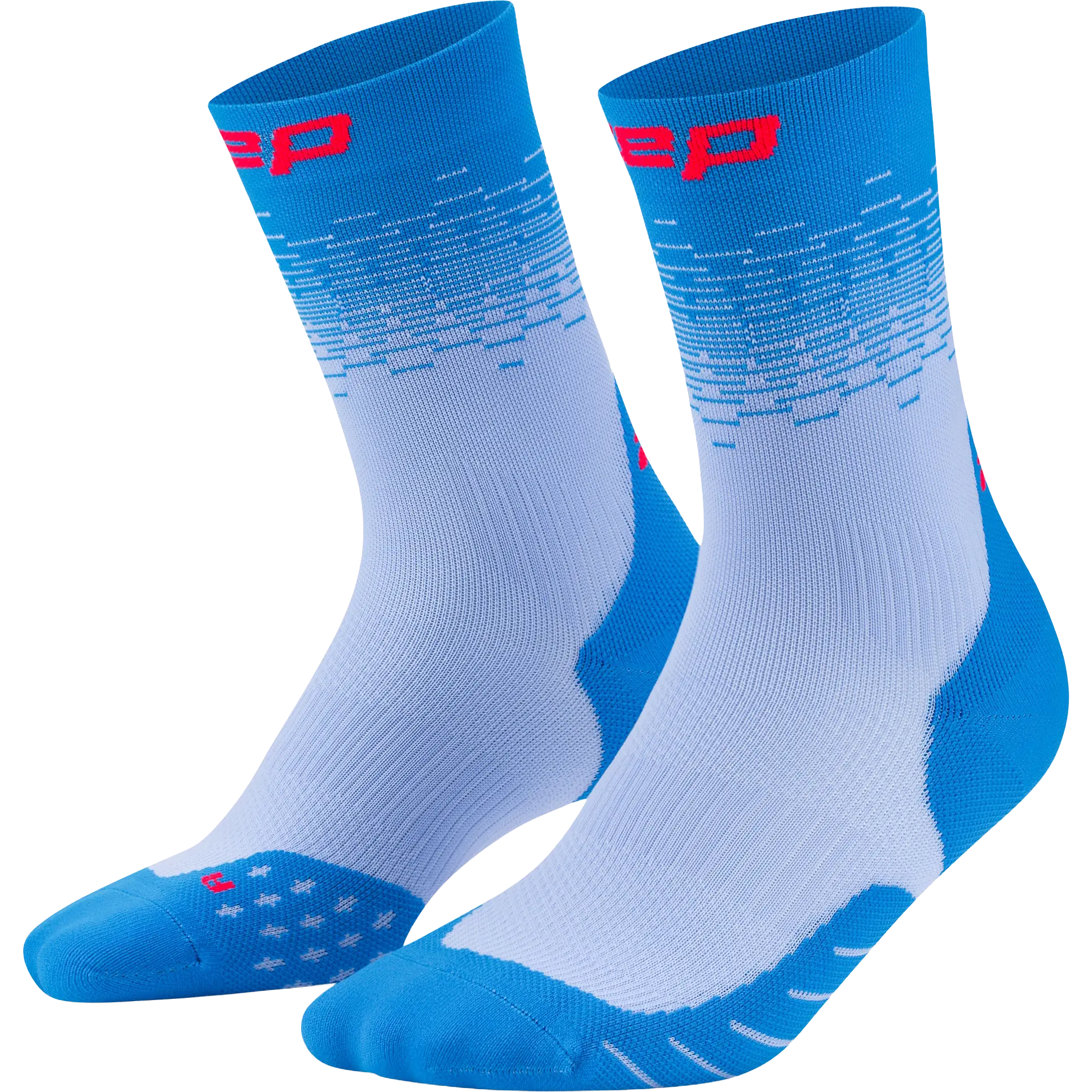 CEP Run Edt. Fade Socks Mid Cut Women - Blue/pink - IV 40-43 - Løbestrømper