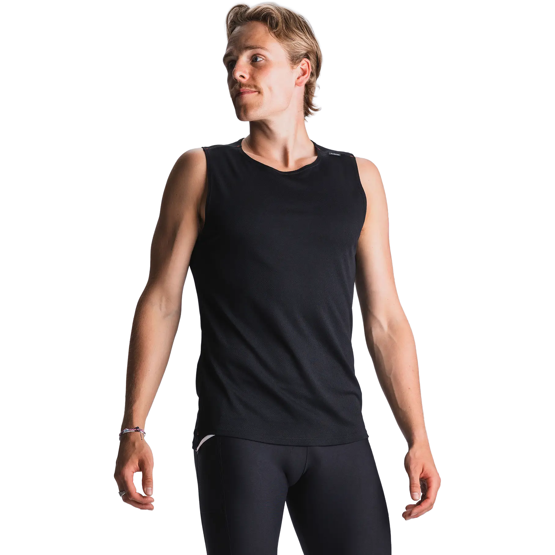 Fusion Run Singlet Men - Black - XXL - Løbetoppe