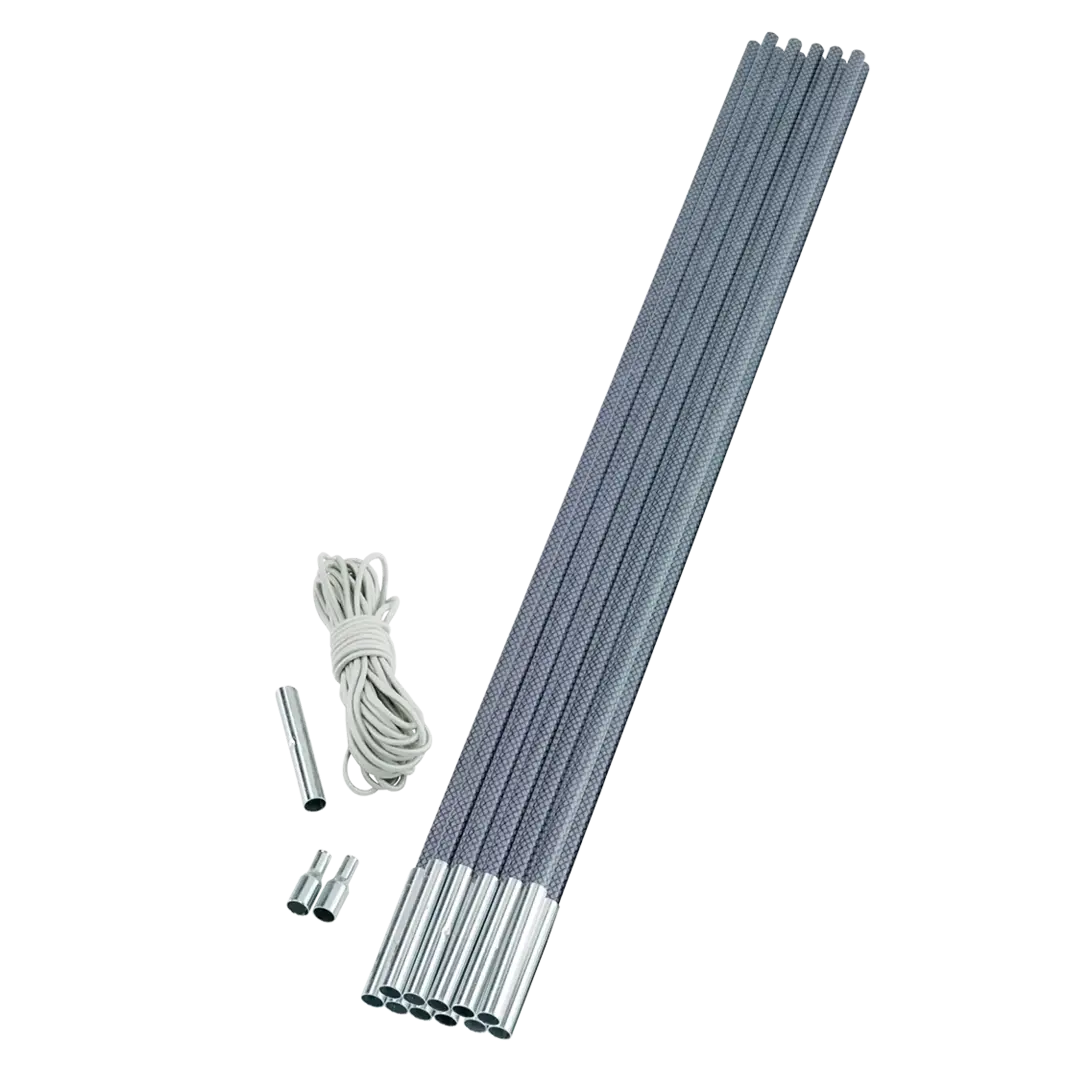 Outwell Duratec "Do it yourself kit" 9,5 mm - Grå;Hvid - One size - Teltstang