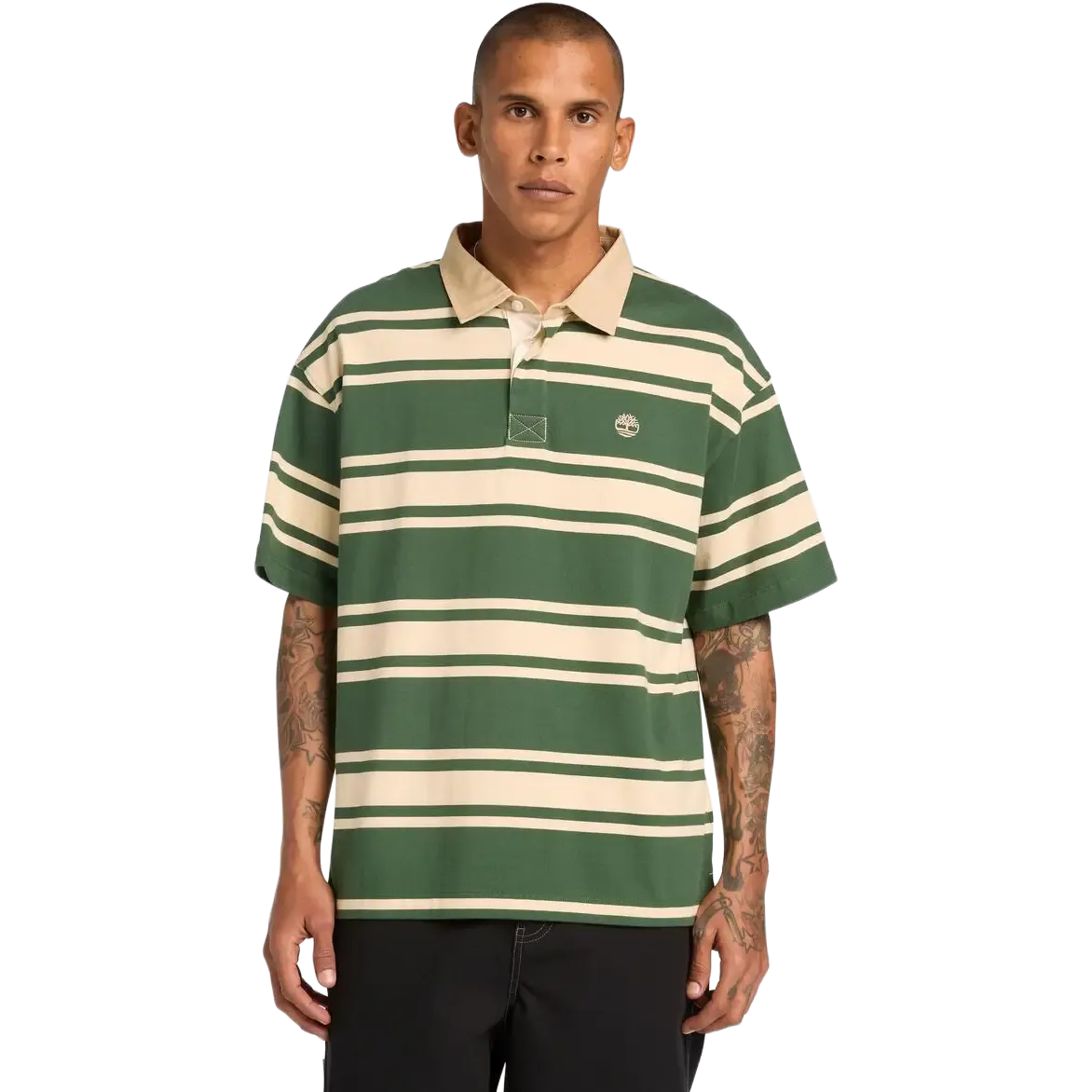 SS Striped Rugby Polo