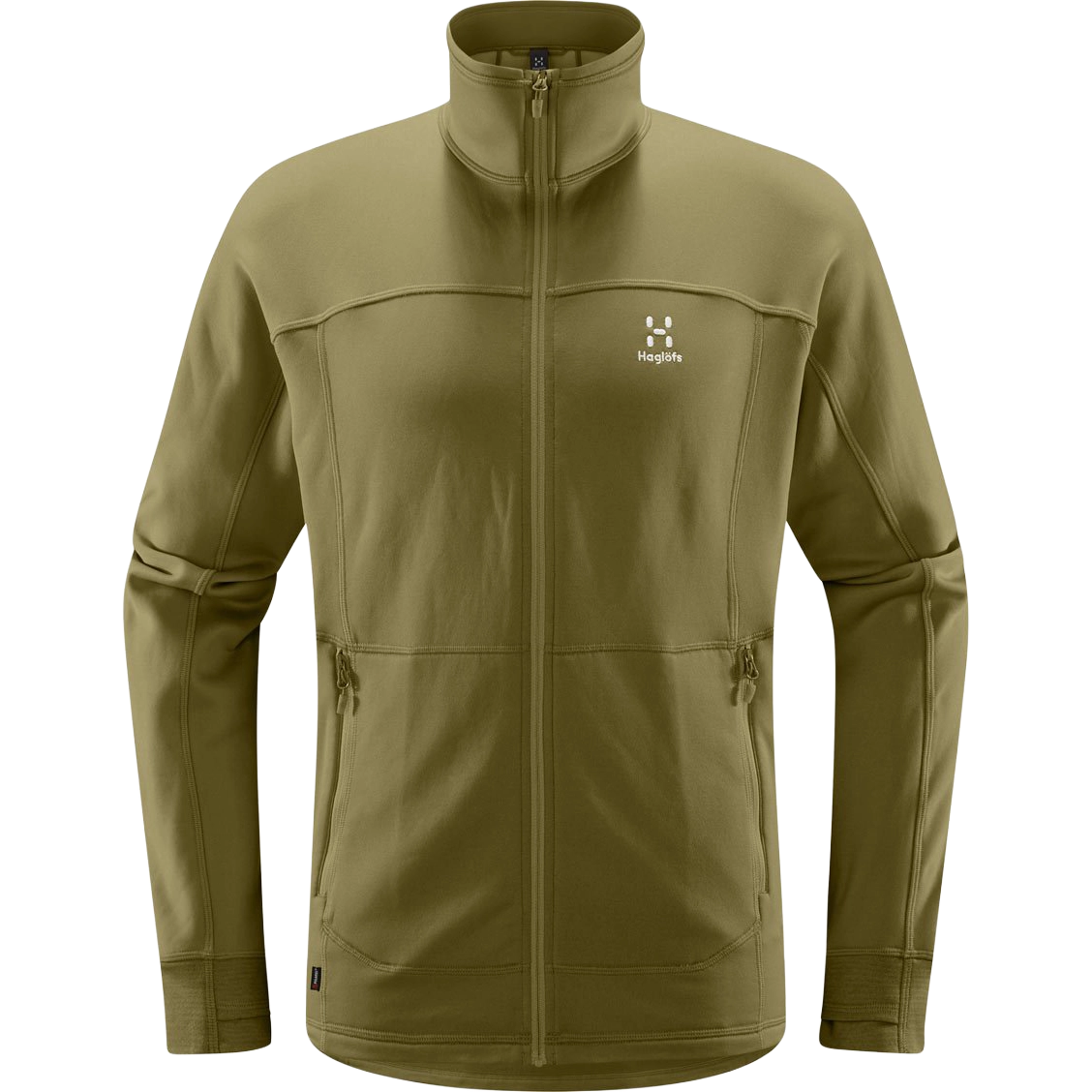Haglöfs Betula Jacket Men herrefleece - Olive Green - S - Fleecetrøjer