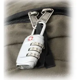 Travelsafe TSA Carabin Lock lås - Grå - One size - Rygsække