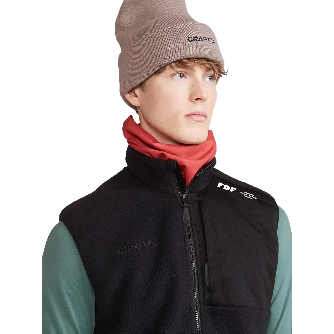 ADV Explore Pile Fleece Vest m/Logo Men