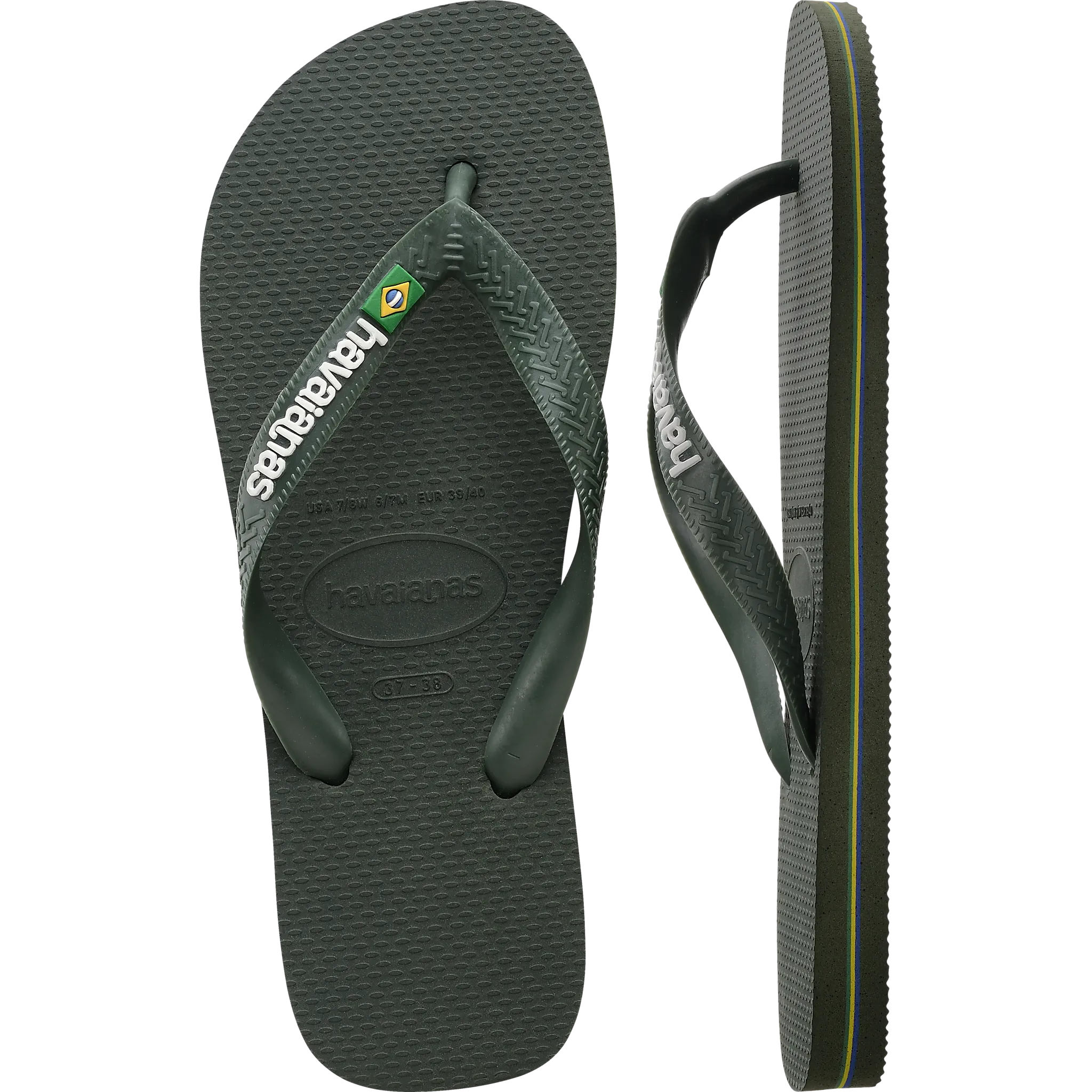 Brasil Logo Flip Flops Men