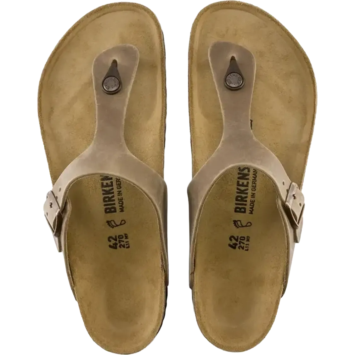 Gizeh Natural Leather Oiled Regular sandal