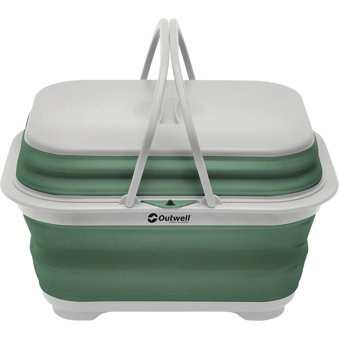 Outwell Collaps Washing Base m. håndtag og låg - Shadow Green - One size