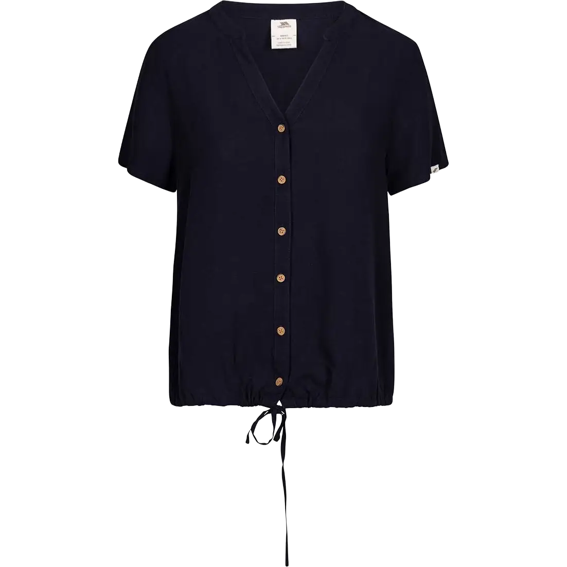 Trespass Beatrice Casual Top Women - Navy - L - Kortærmet skjorter