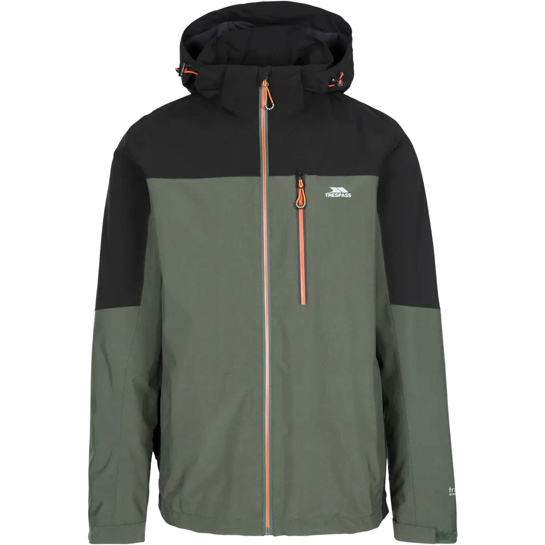 Trespass Tappin Jacket Men regnjakke - Ivy/Black - S - Regnjakker
