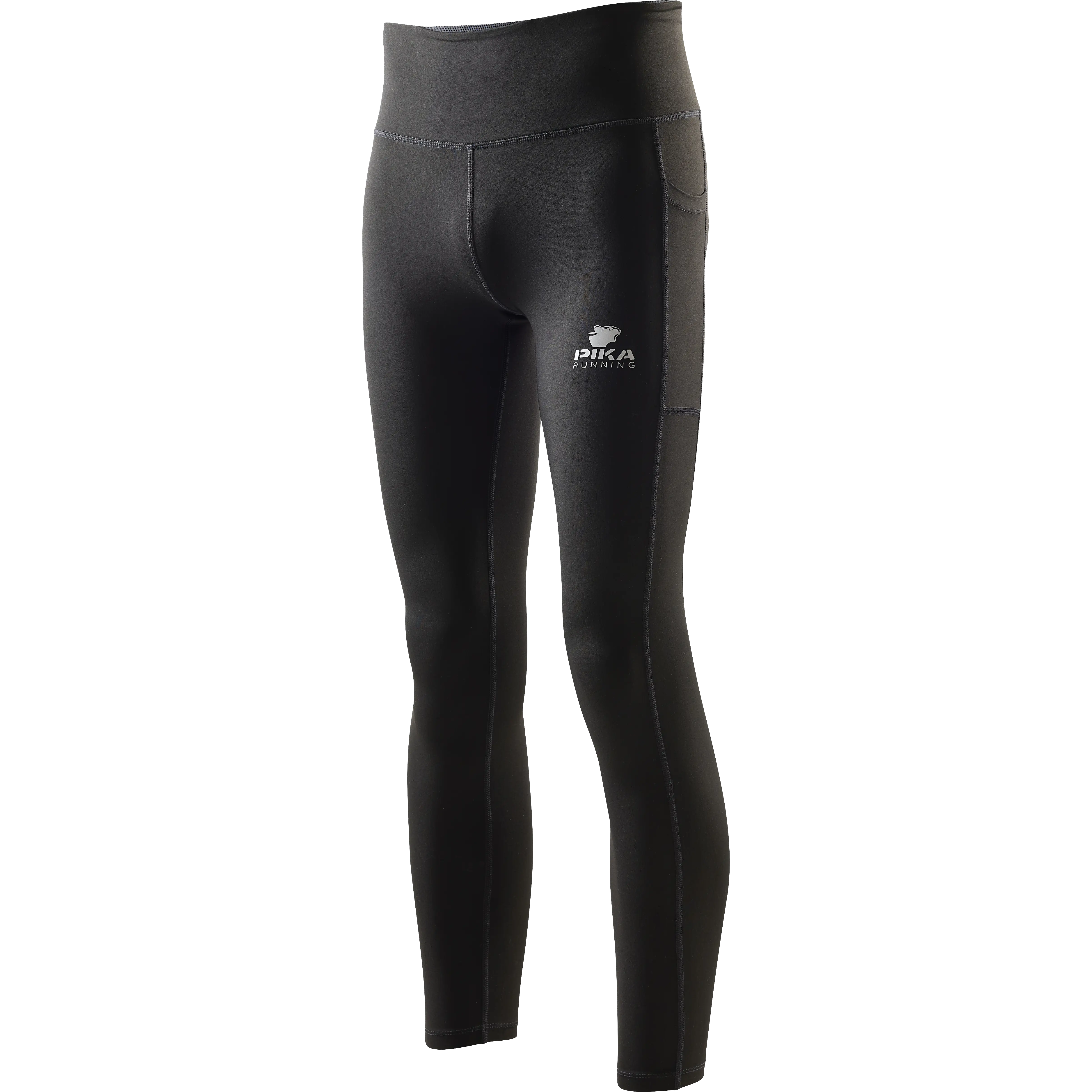 Pika Wear Pika Trail Running Tights - Long - BLACK - M - Løbetights og bukser