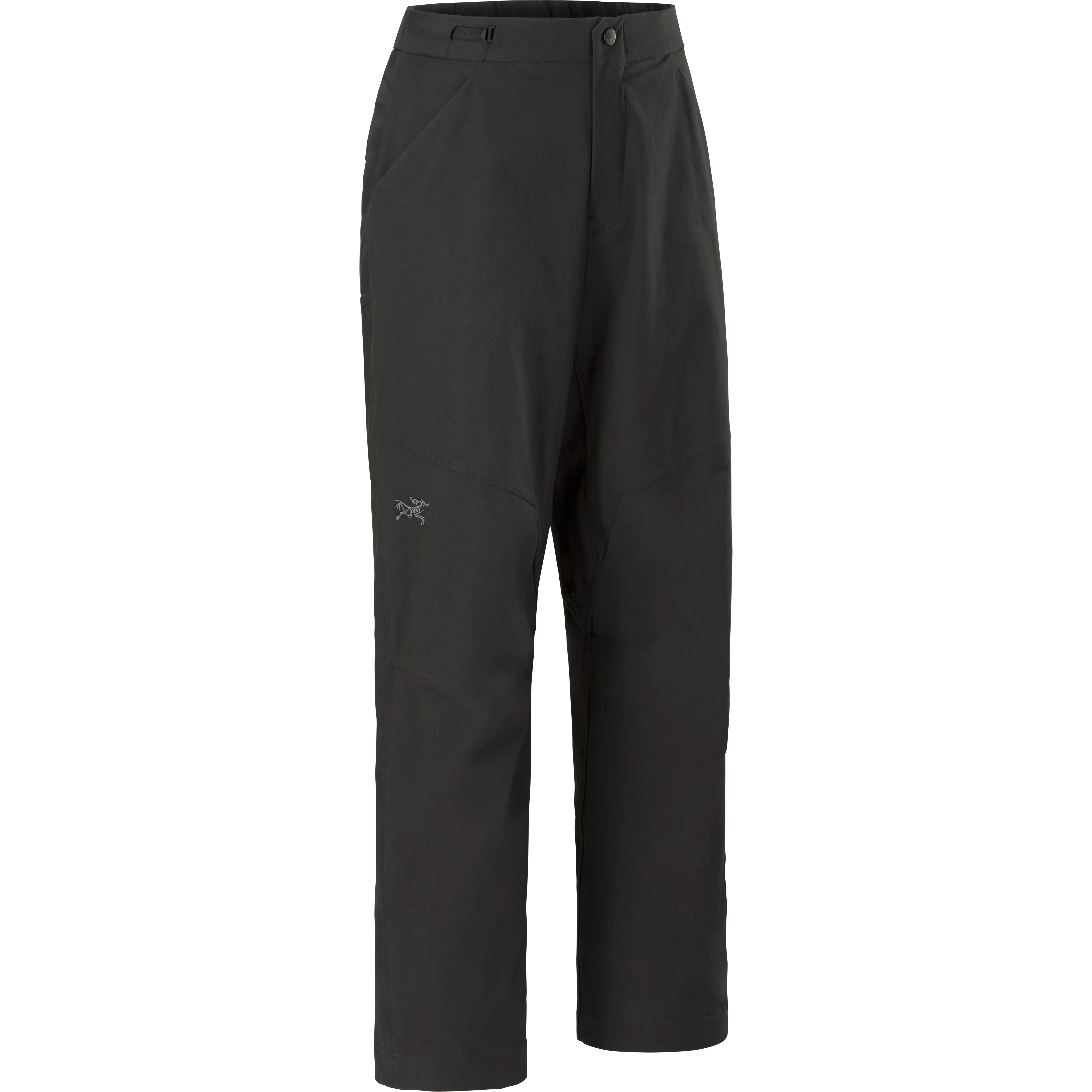 Arcteryx Clarkia Cotton Pant Wide Leg Women Regul - Black - 12/L - Vandrebukser