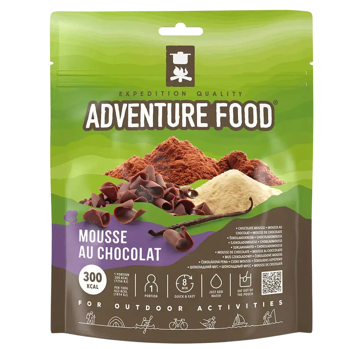 Adventure Food Mousse au Chocolat dessert - Grøn - One size - Mad og drikke