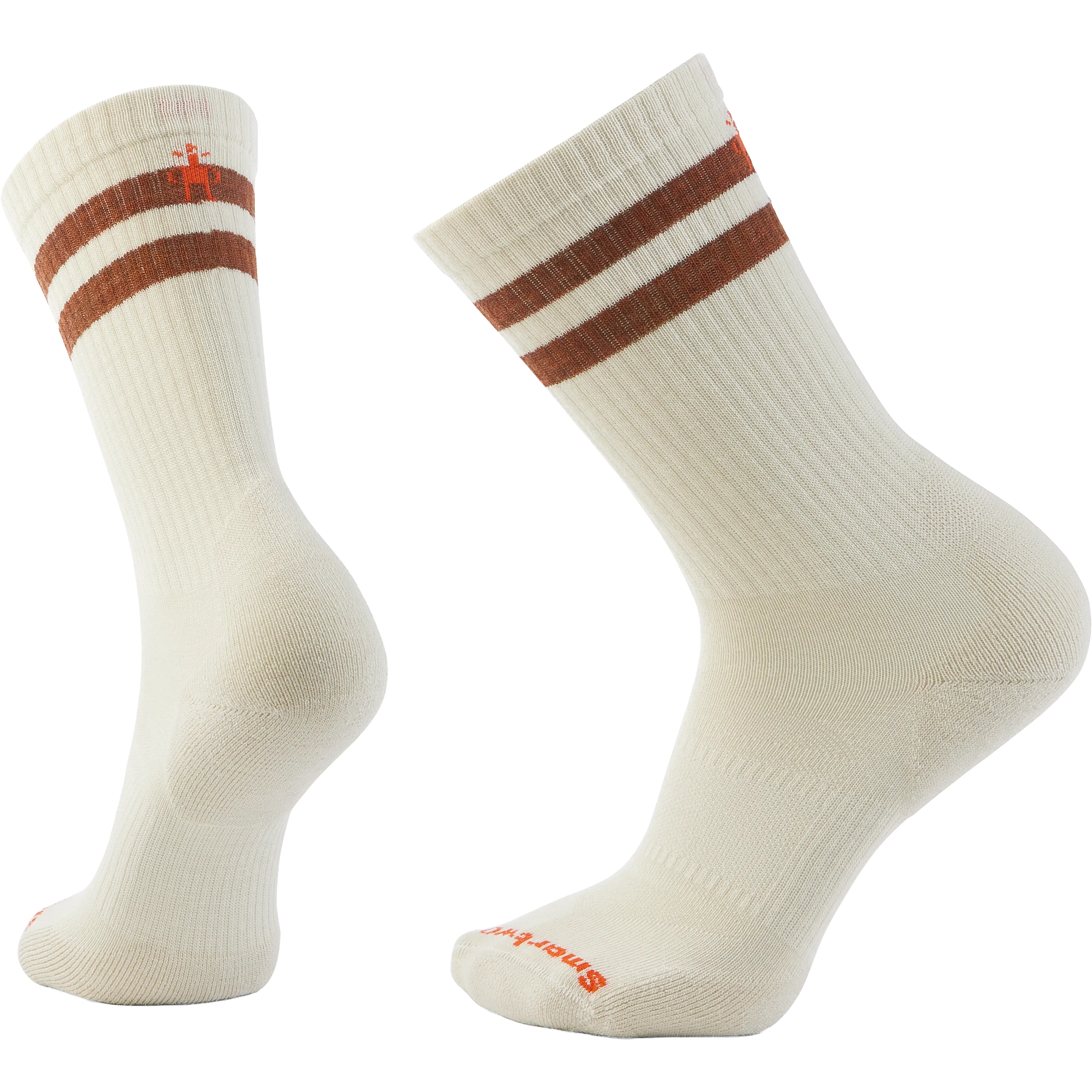 Smartwool Everyday Athletic Striped Crew Socks - Natural - M/38-41 - Uldsokker