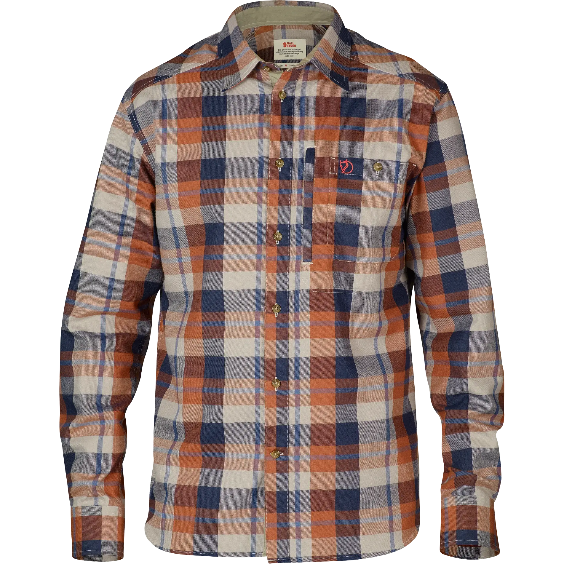 Fjällräven Fjällglim Shirt herreskjorte - Autumn Leaf - XXL - Langærmet skjorter