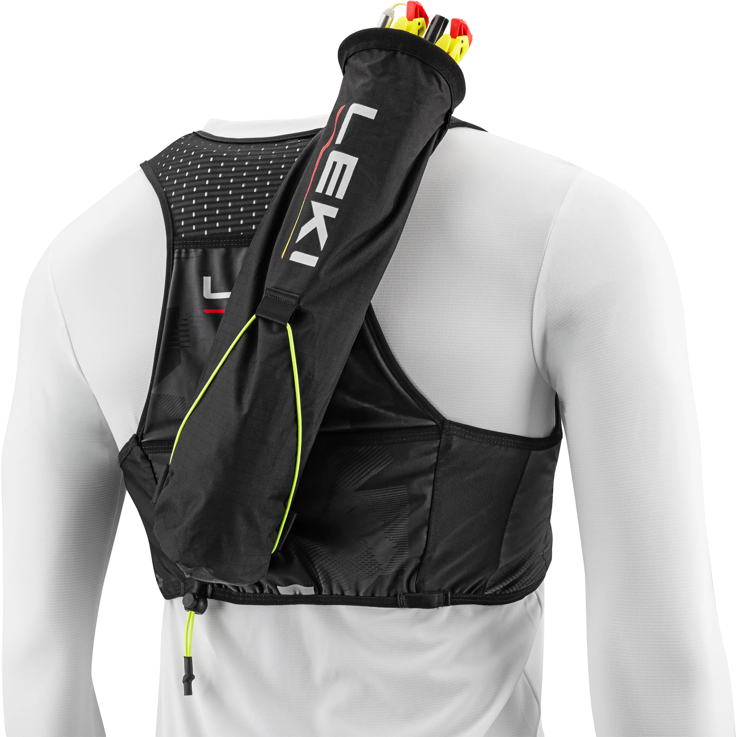 LEKI Trail Running Quiver Vest - Black - S/M - Løberygsække