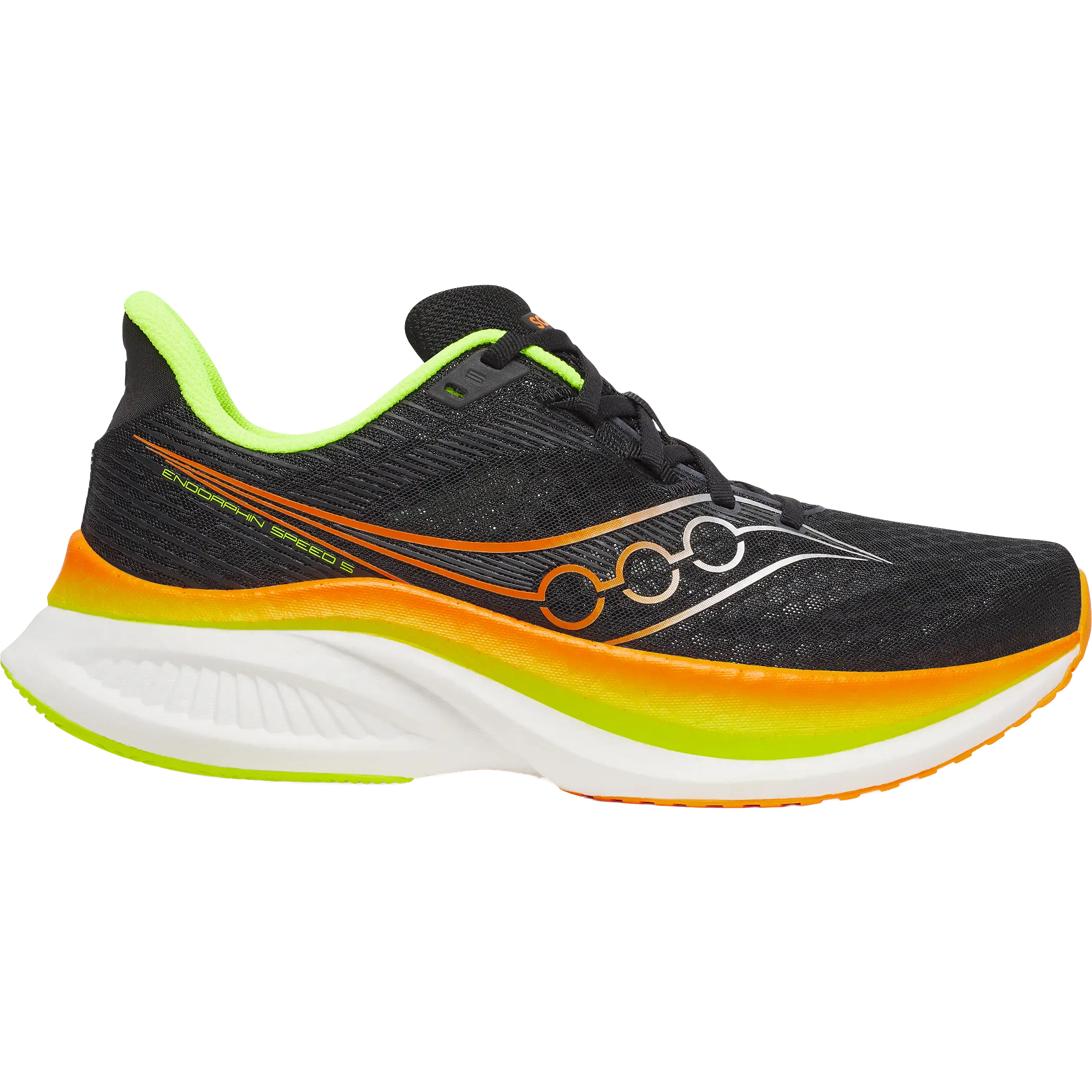 Saucony Endorphin Speed 5 Men - Black/Vo - US11,5/UK10,5/46 - Mængdetræningssko