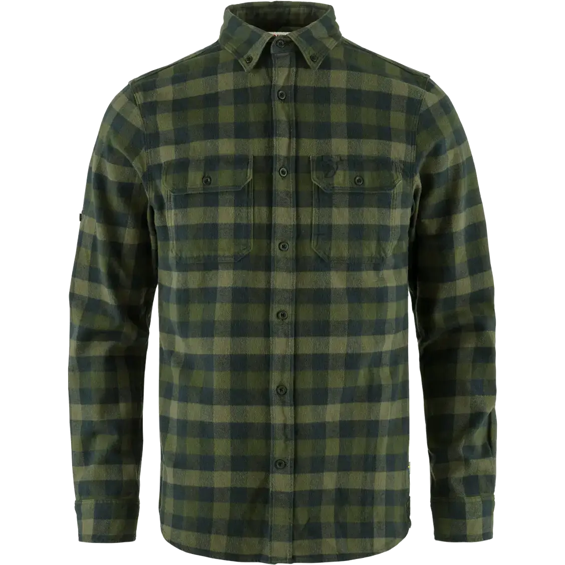 Fjällräven Skog Shirt herreskjorte - Deep Forest - S - Langærmet skjorter