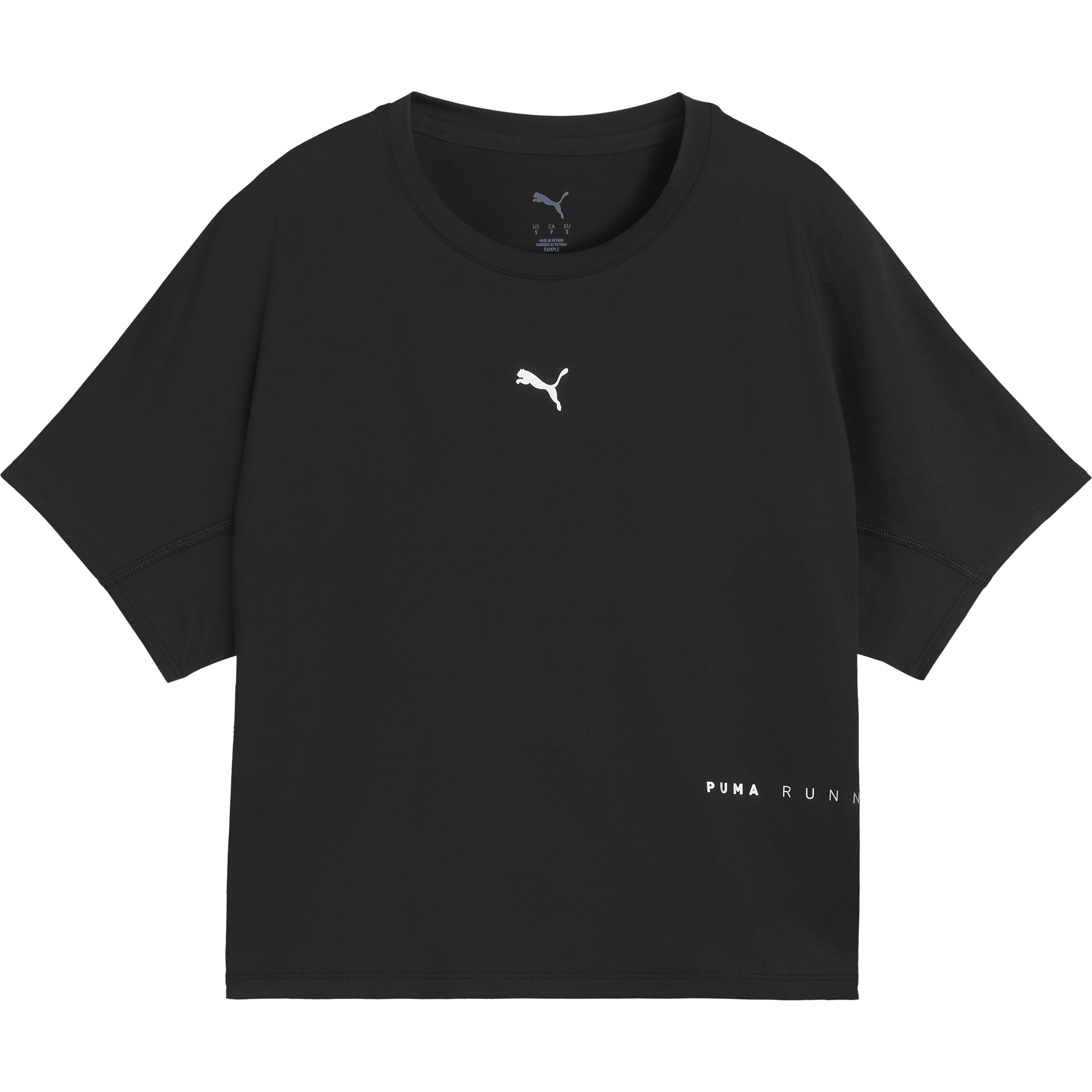 Puma Run Brightstride Cloudspun Tee Women - PUMA Black - M - Løbe t-shirt