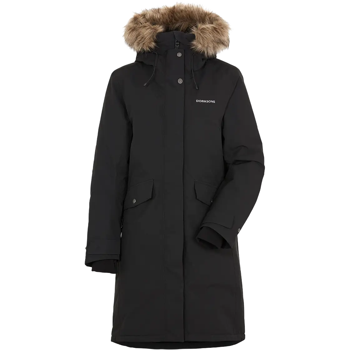 Didriksons Erika Parka 3 Women vinterjakke - Black - 34 - Vinterjakker