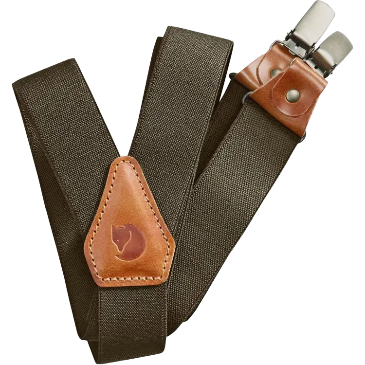 Fjällräven Singi Clip Suspenders seler - Dark Olive - One size - Bælter og seler