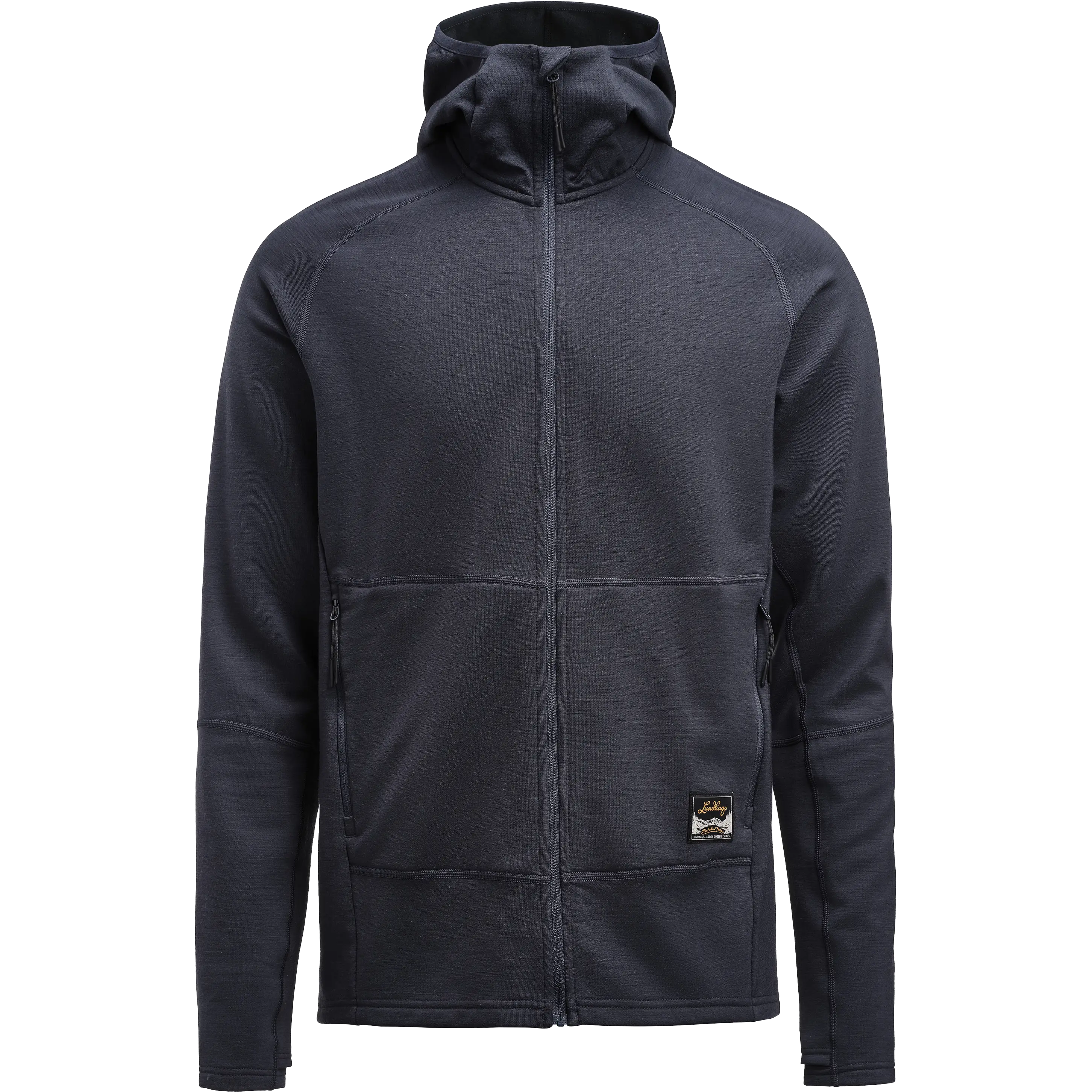 Lundhags Tived Merino Hoodie Men uldtrøje - Deep Blue - S - Tynde trøjer