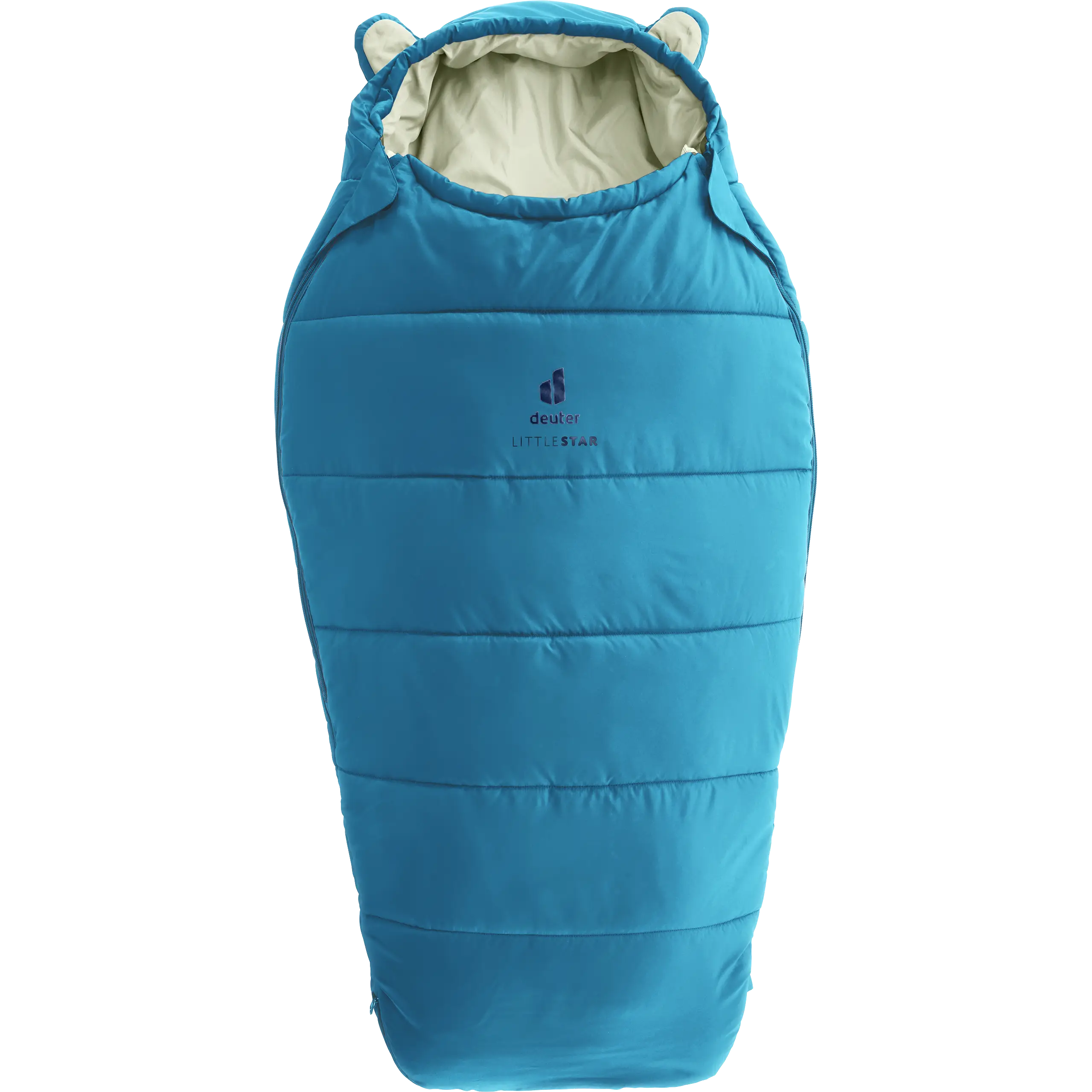 Deuter Little Star børnesovepose - Wave/Bone - Left Zip - Sovegrej til børn