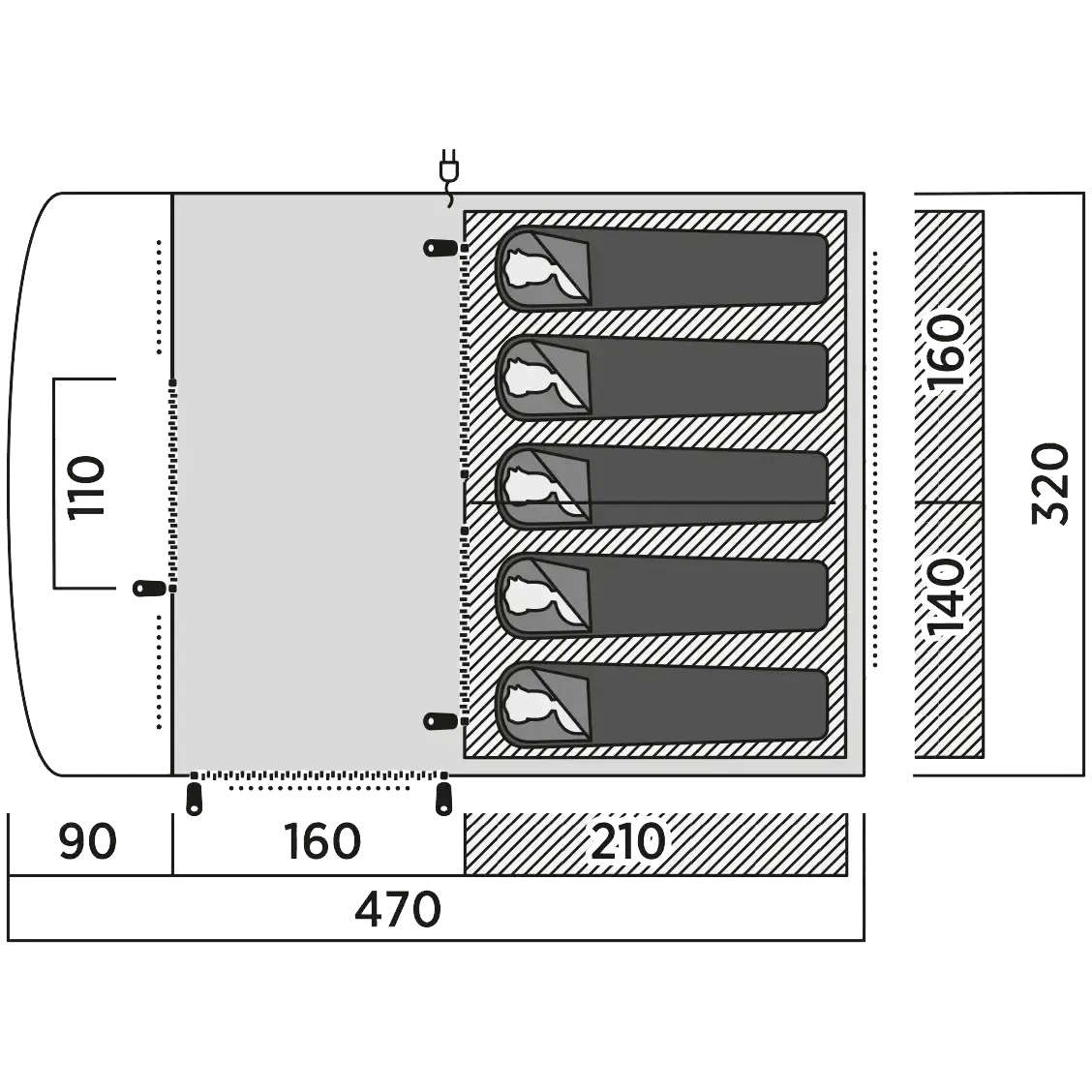 Footprint Skarvan 5 teltunderlag