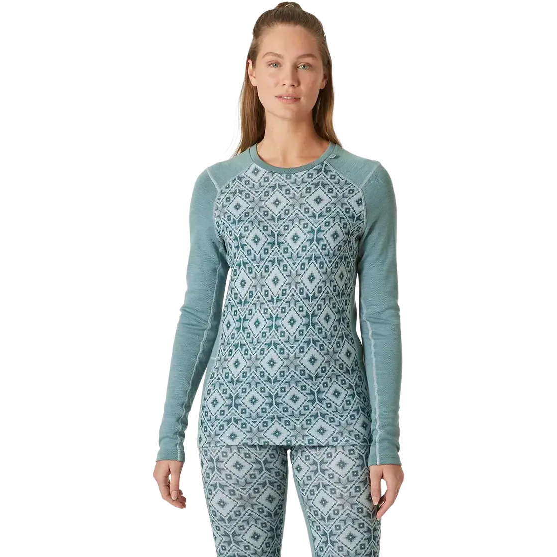 Lifa Merino Midweight Graphic Crew Women underställströja