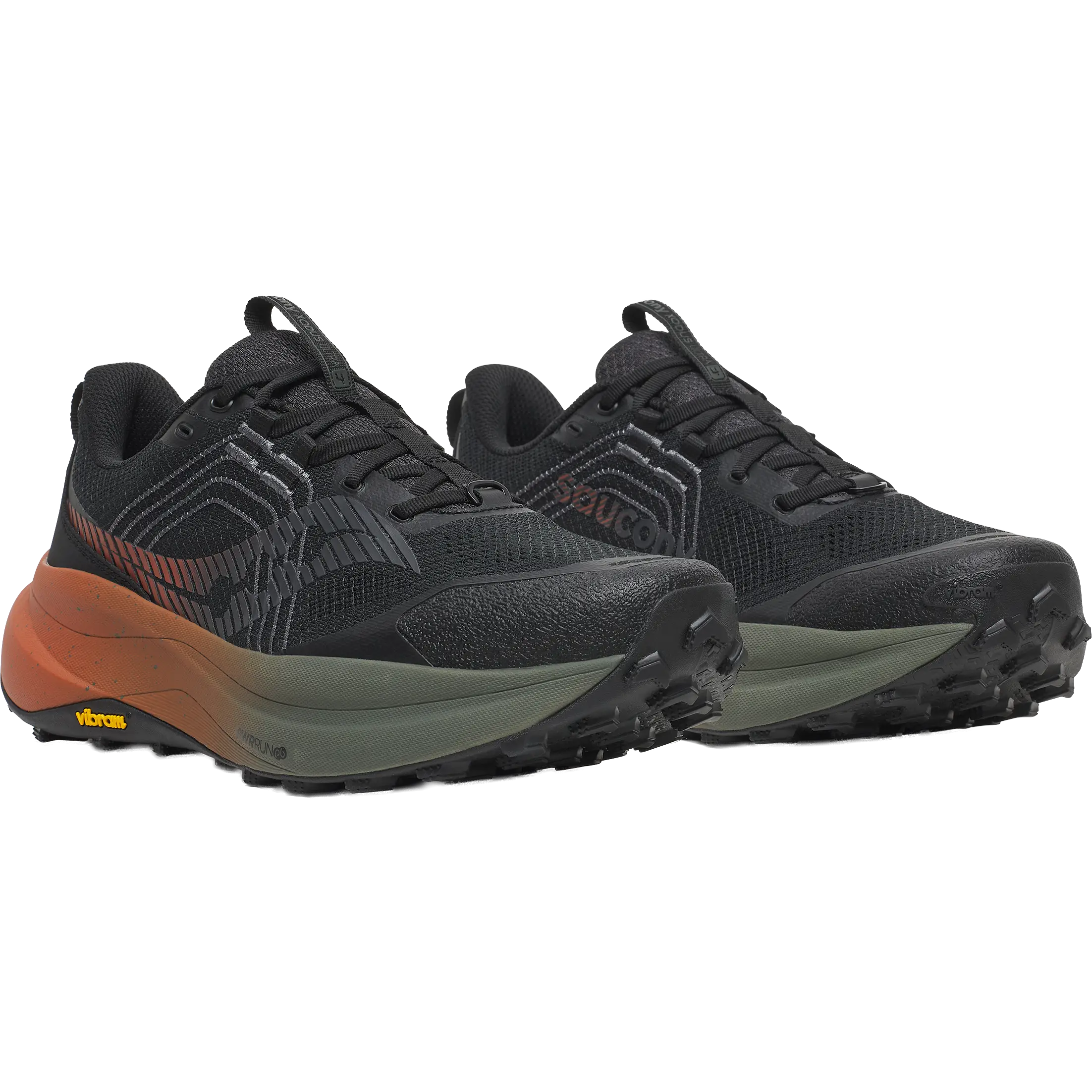 Saucony Xodus Ultra 4 Men - Black/Rust - US9,5/UK8,5/43 - Trailsko