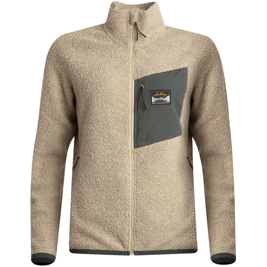 Lundhags Flok Wool Pile Women damefleece - Sand - XS - Fleecetrøjer