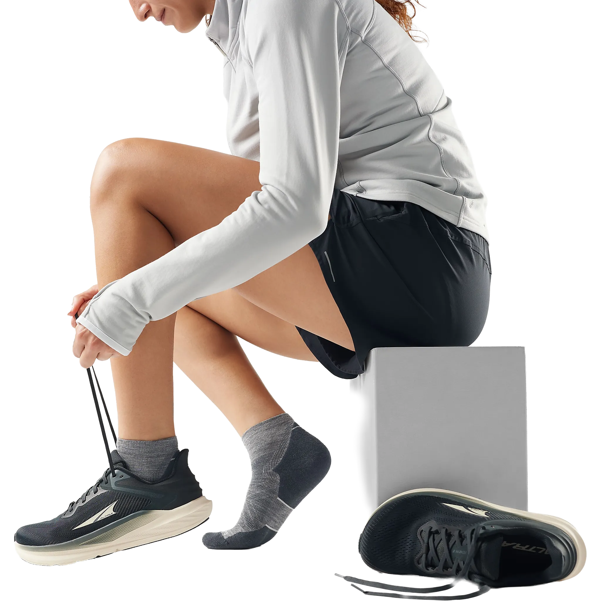 Run Targeted Cushion Ankle uldsokker