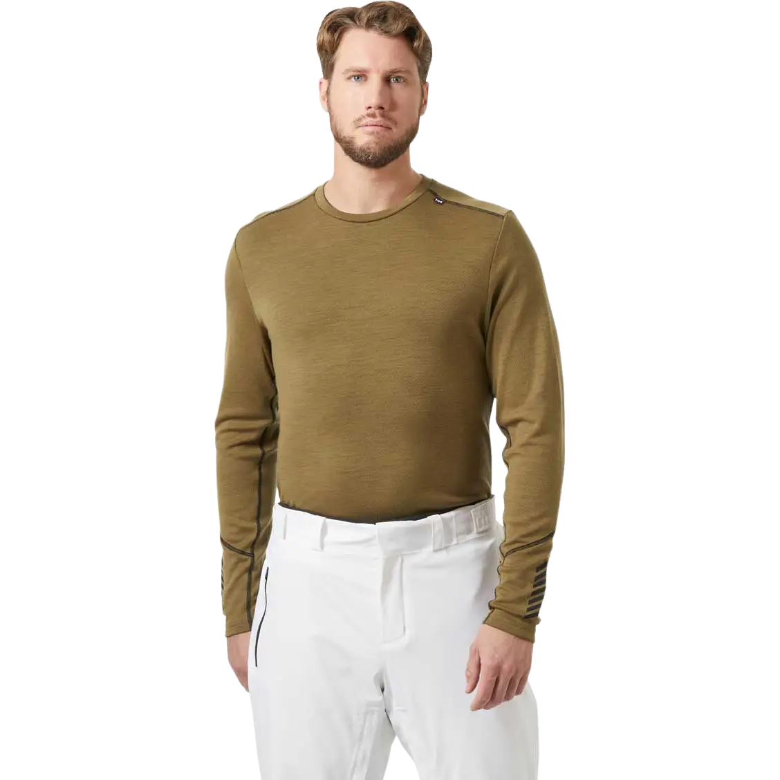 Helly Hansen Lifa Merino Midweight Crew Men herreundertrøje - Sepia - M - Undertrøjer
