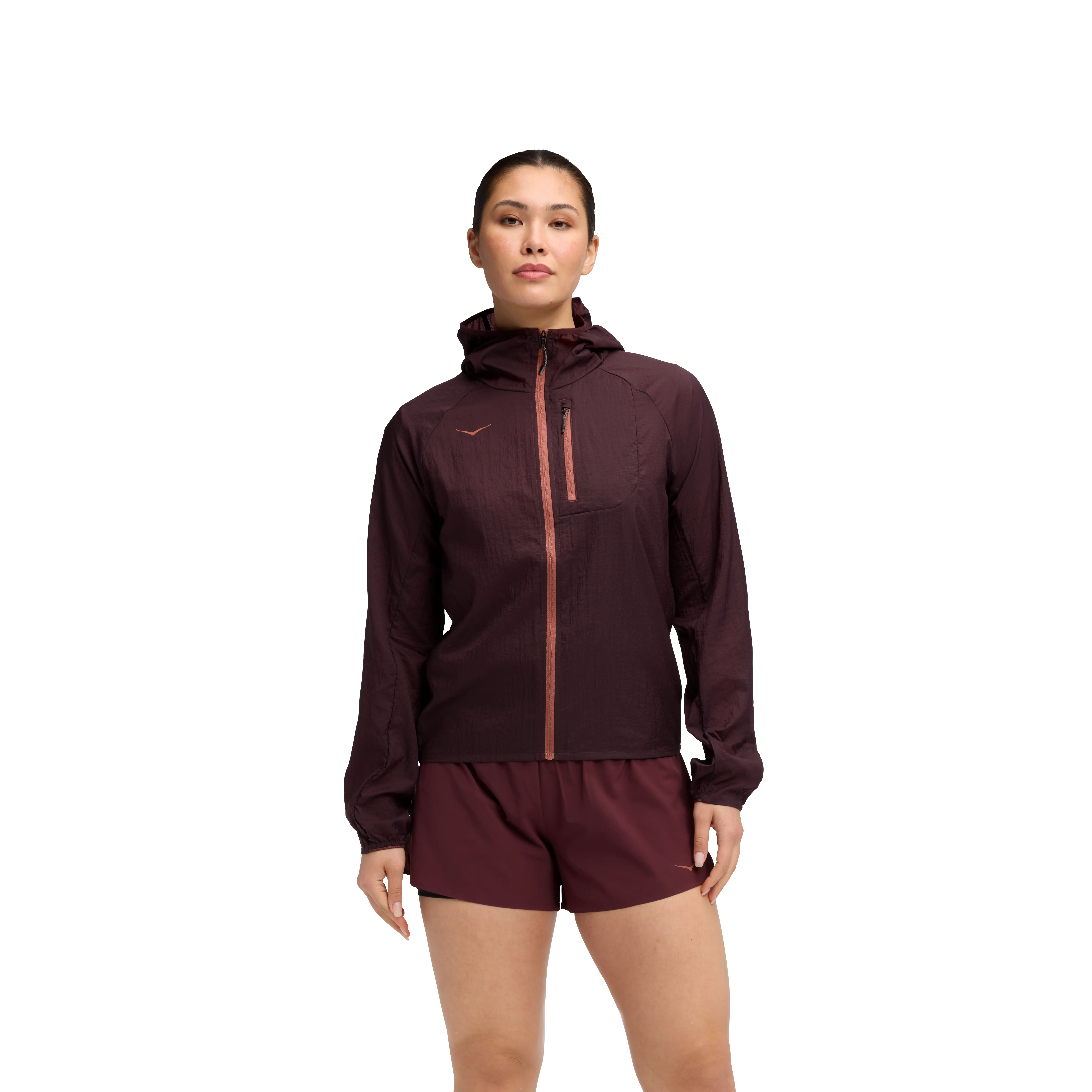 HOKA One One Skyflow Jacket Women - Black Cherry - XS - Løbejakker