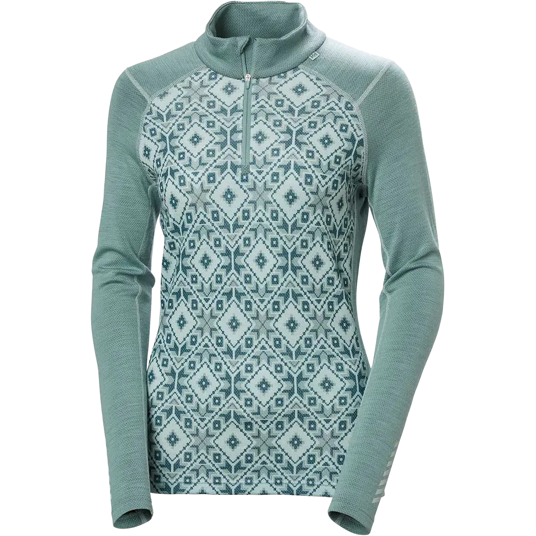 Helly Hansen Lifa Merino Midweight Graphic 1/2 Zip Women - Cactus Star - XL - Undertrøjer