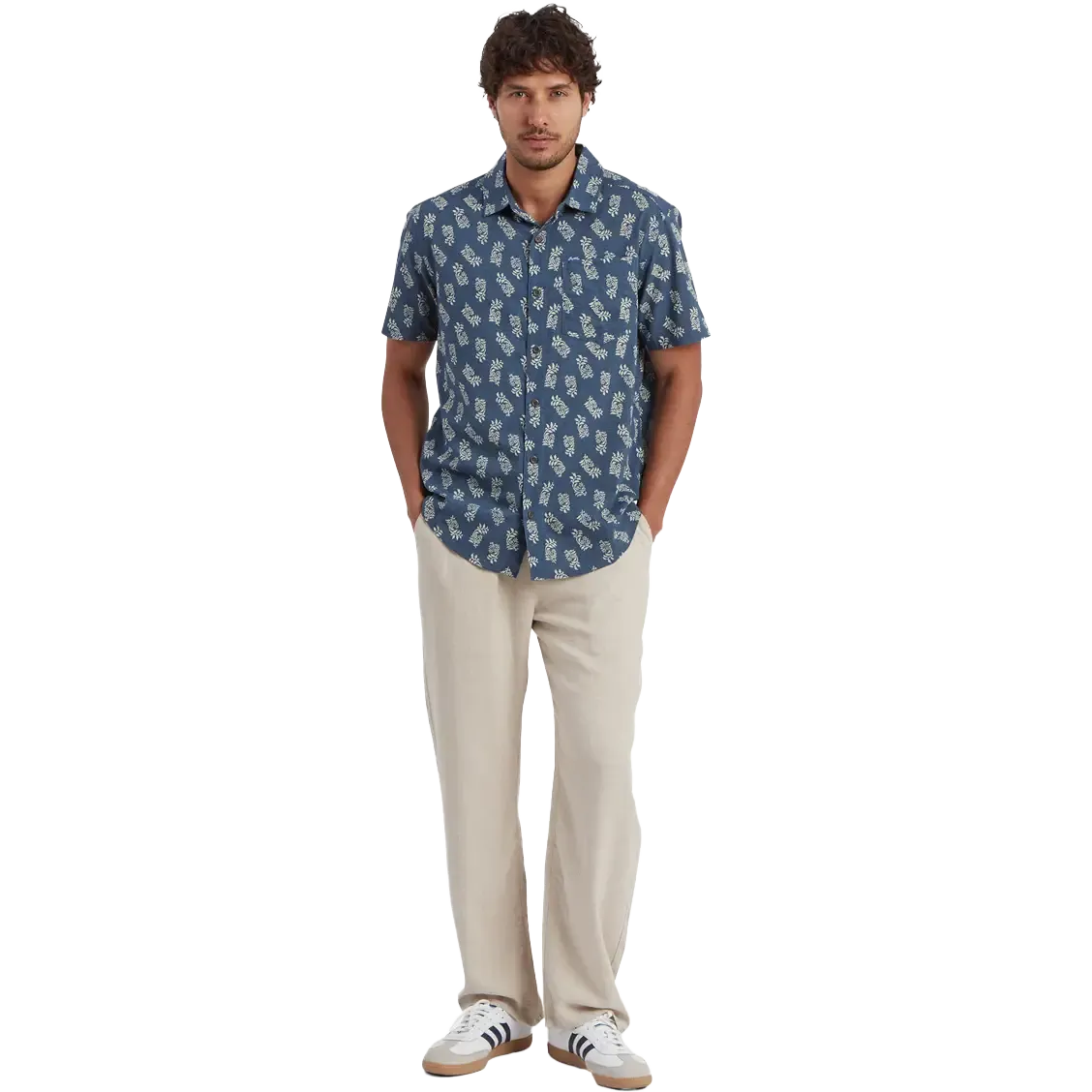 Indi Floral SS Shirt Men skjorta
