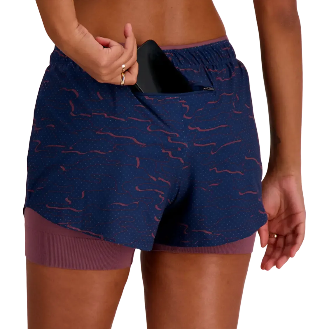 RC Seamless Printed 2 in 1 Short 3'' Women