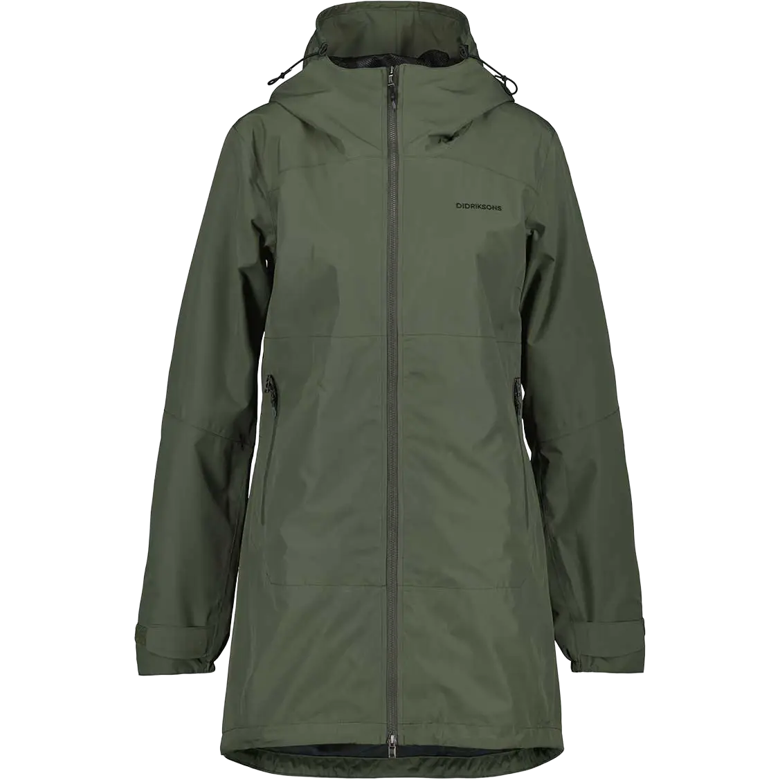 Didriksons Hilde Parka 3 Women regnjakke - Dark Green - 40 - Regnjakker