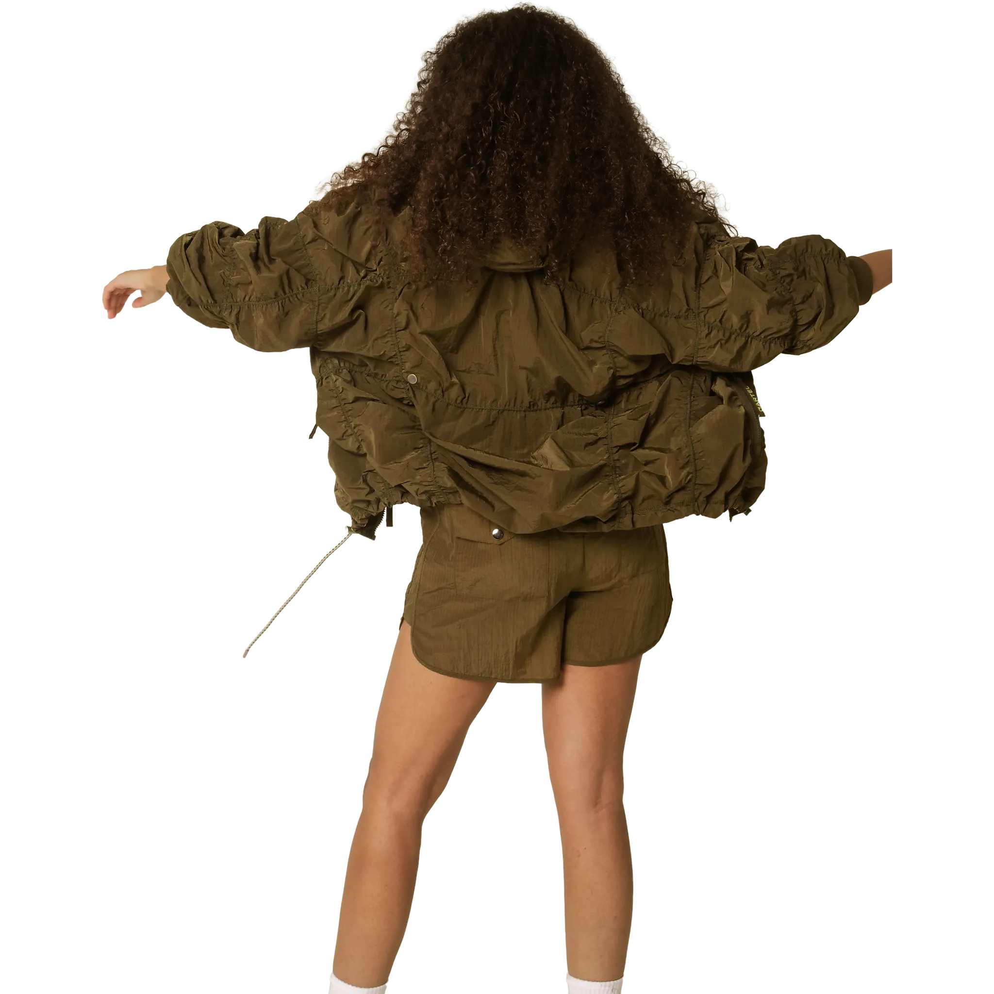 Ridge Parachute Zip Removable Hood Jacke