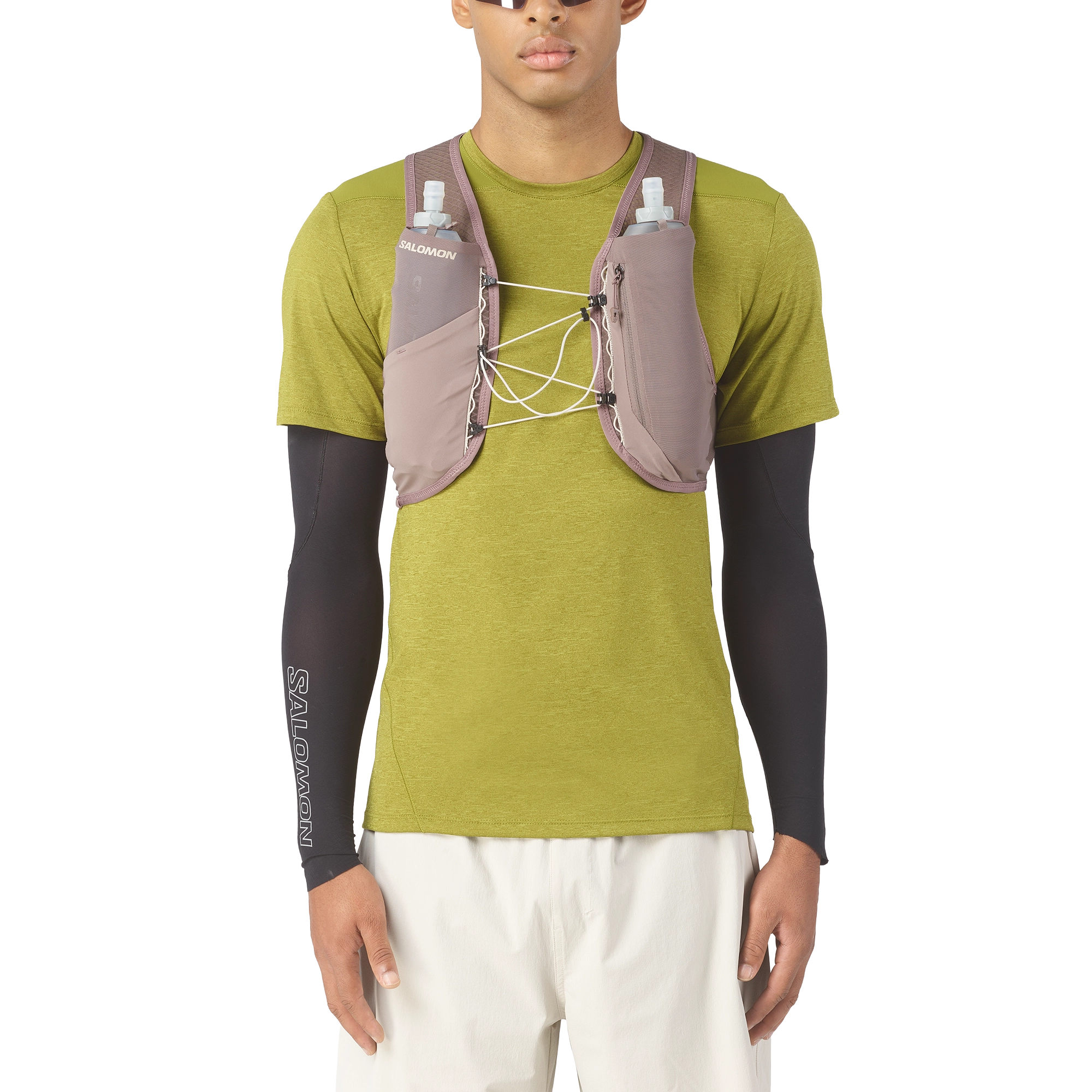 Salomon Gravel Skin 4 Set - Iron/Silver Cloud - XL - Løberygsække