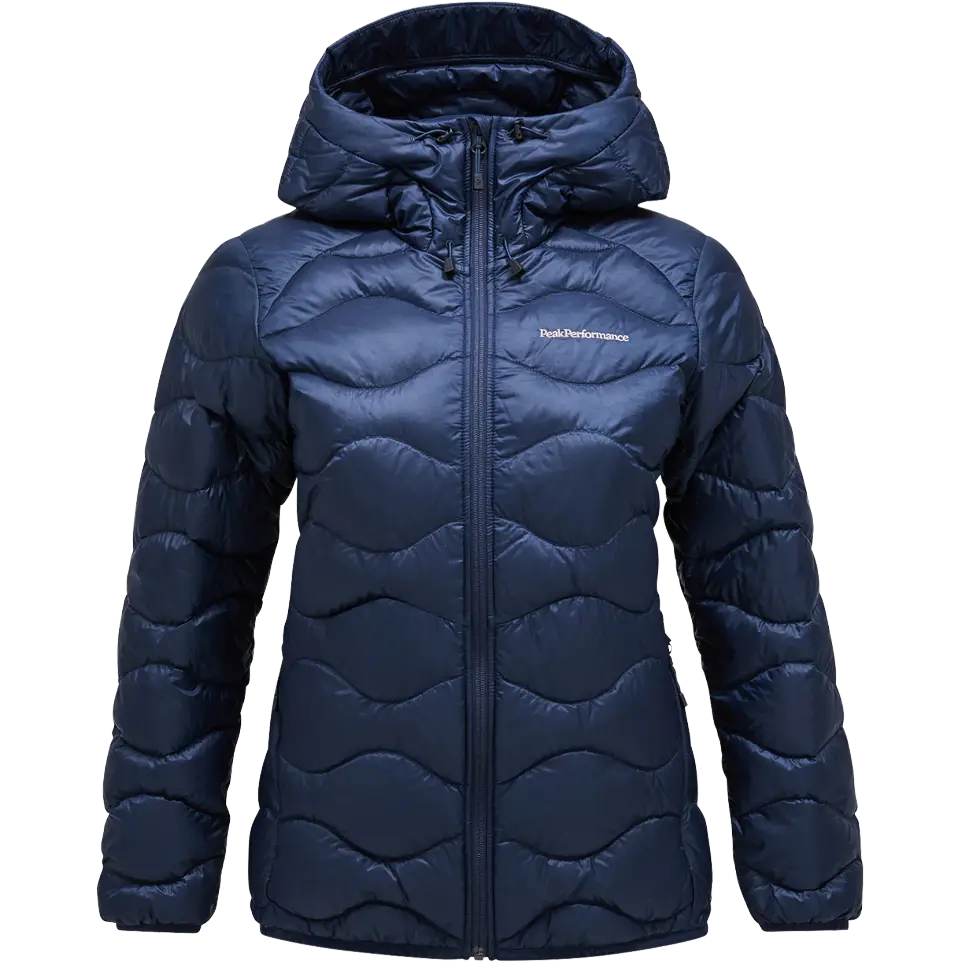 Peak Performance Helium Down Hood Jacket Women - Blue Shadow - XS - Dunjakker