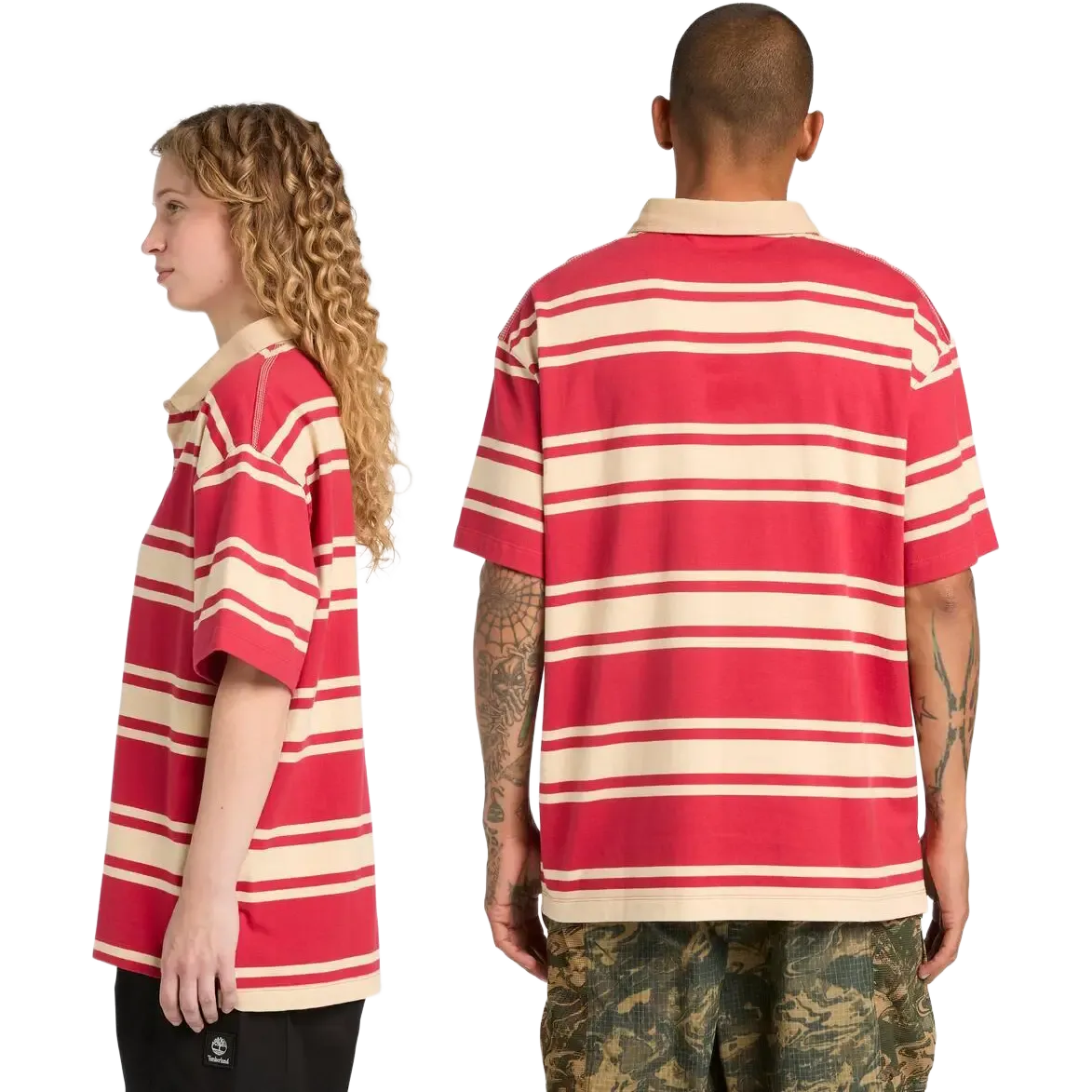 SS Striped Rugby Polo