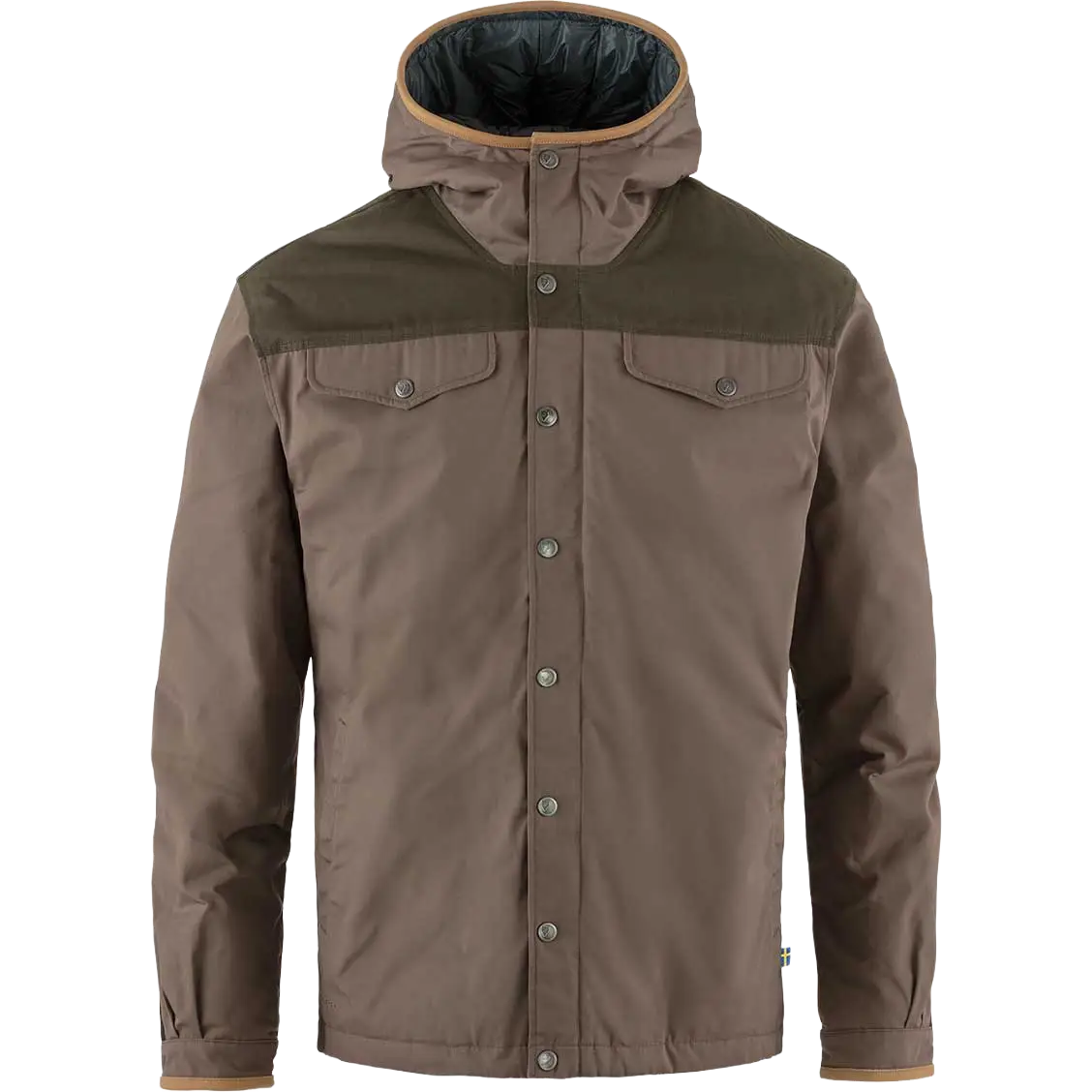 Fjällräven Greenland No. 1 Down Jacket Men dunjakke - Suede Brown/Dark Olive - 2XL - Vinterjakker
