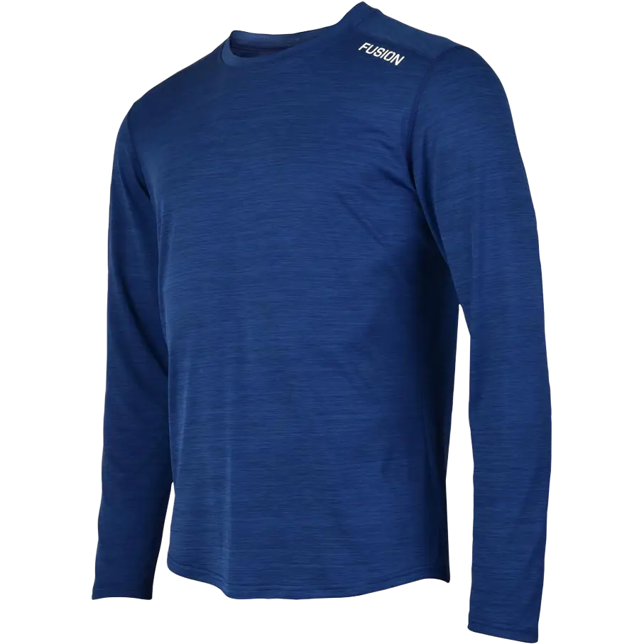 Fusion C3 LS Shirt Men - Night Melange - XXL - Løbetrøjer