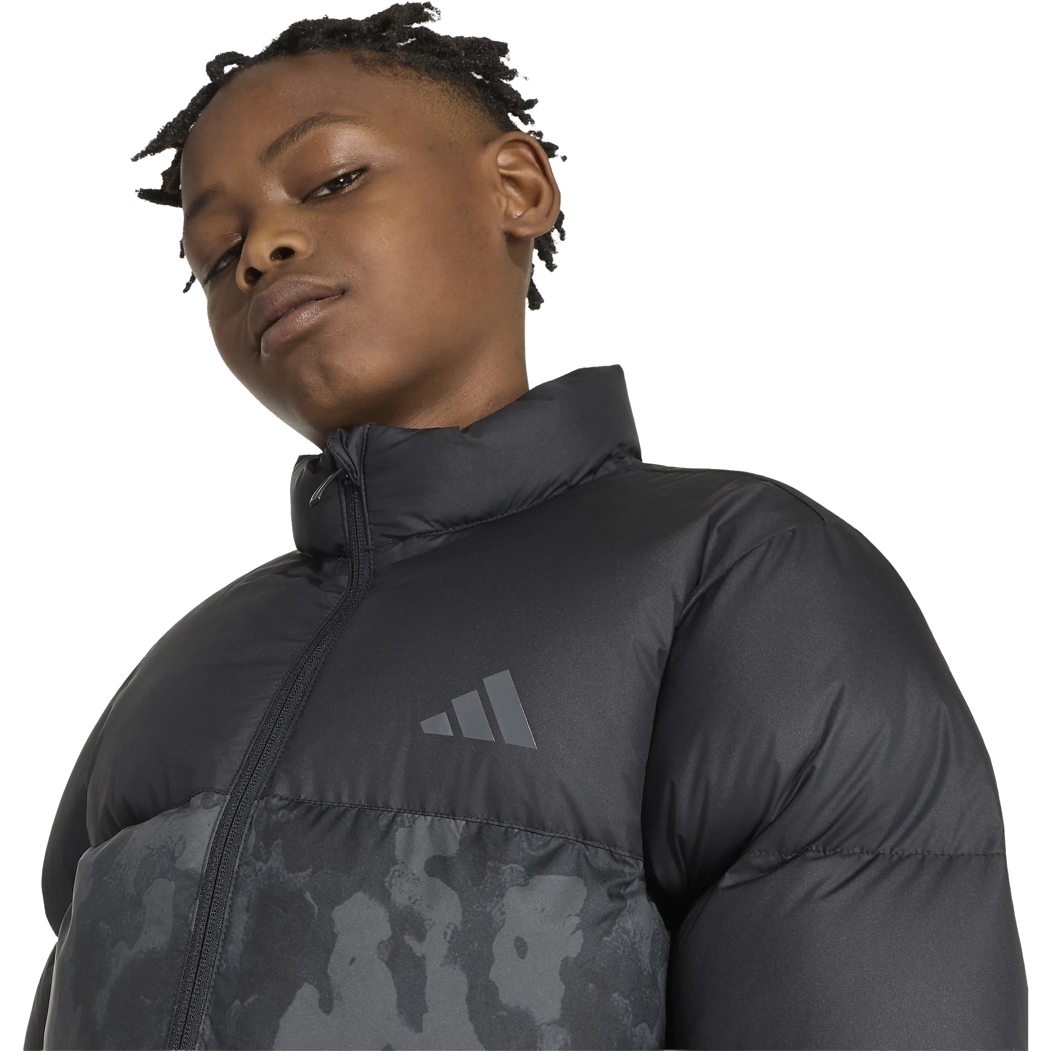 Synthetic Down Allover Print Jacket Juni