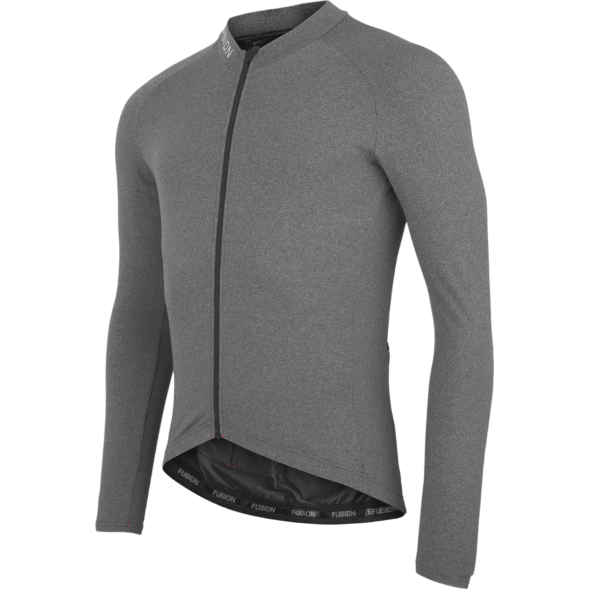 Fusion Light LS Cycling Jersey Unisex - Grey - XXL - Cykeltrøje