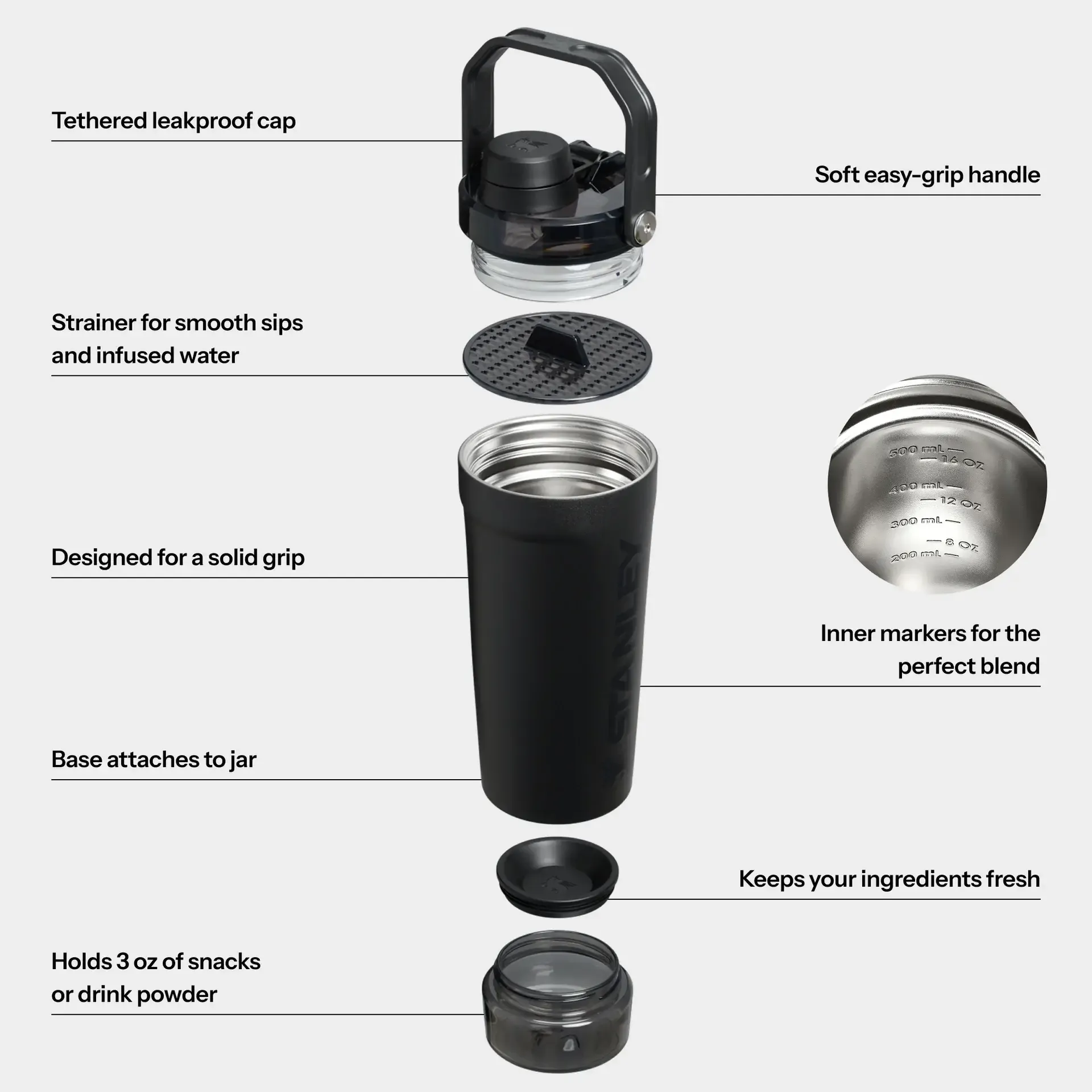 Active Shaker Bottle 0,6 Liter