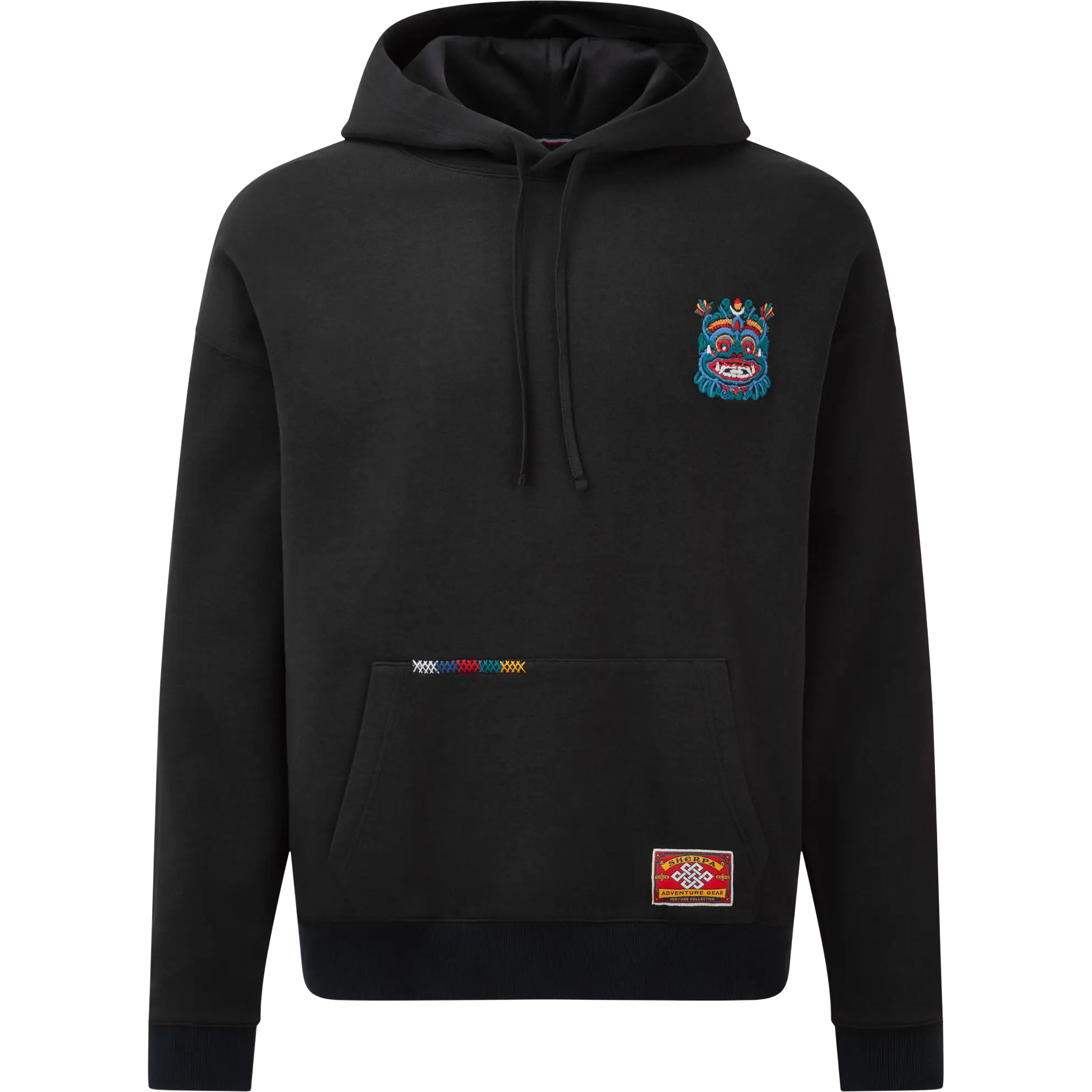 Sherpa Tarcho Mask Hoodie Unisex hættetrøje - Black - S