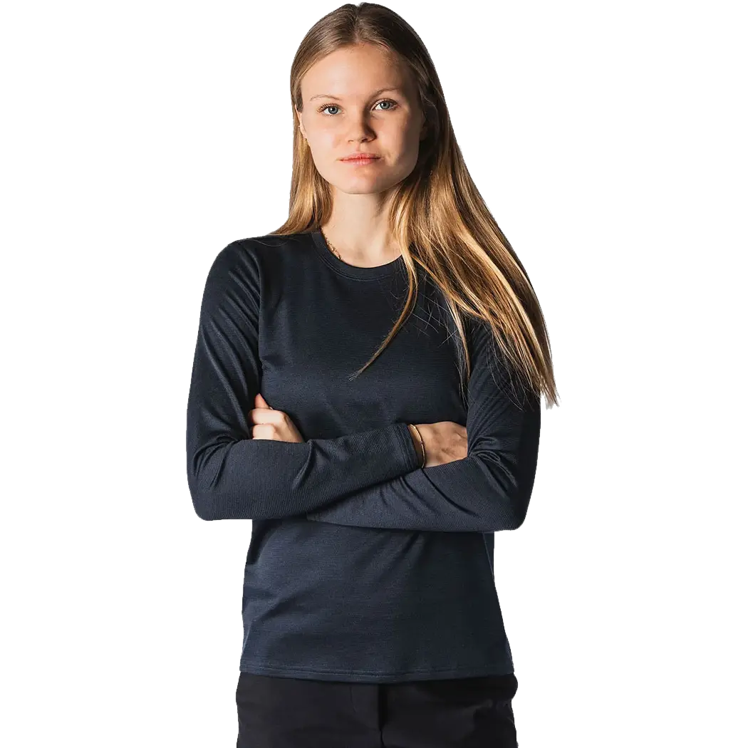 Fusion Technical Merino 150 LS Shirt Women - Night Blue - XL - Tynde trøjer